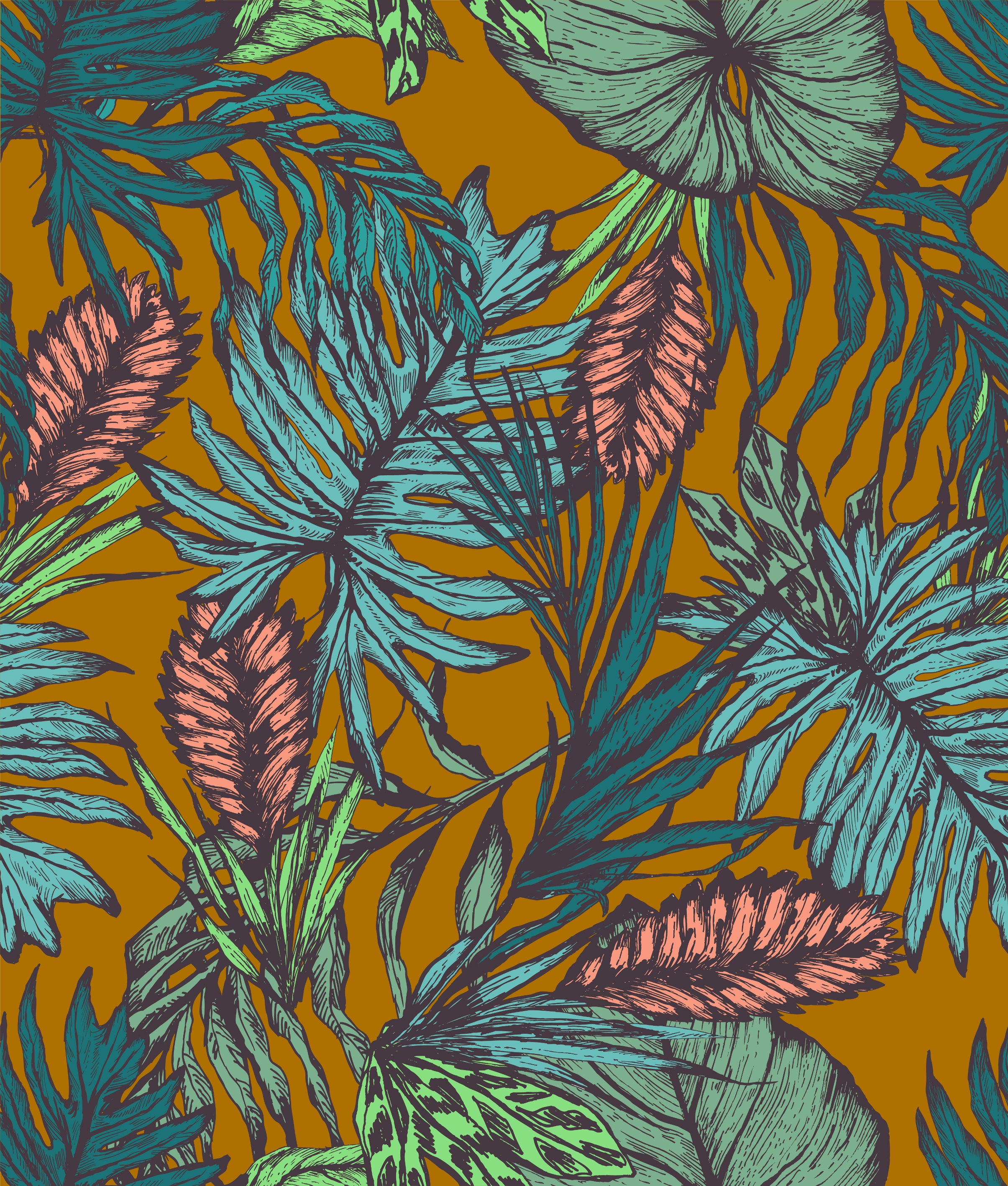 Tropic on Ochra in Pattern & Surface Design Inspiration by Katherine Cionegate