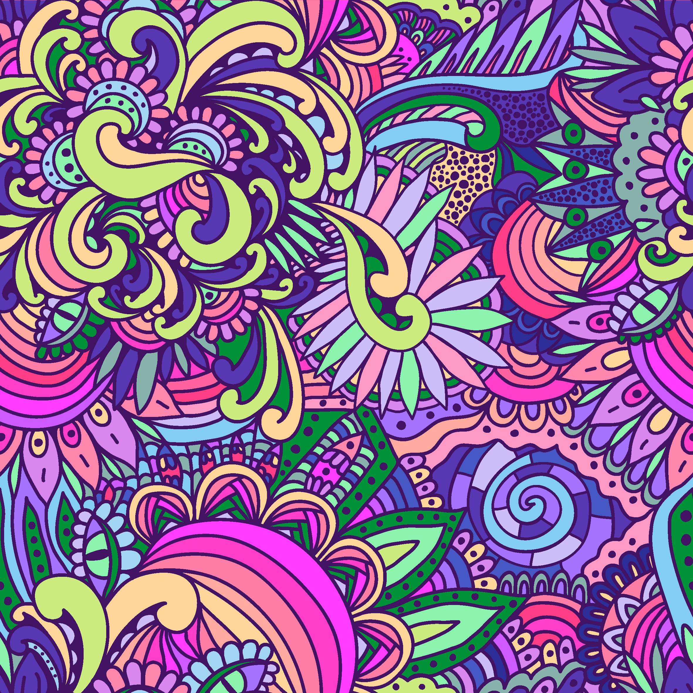 Crazy Doodle in Pattern & Surface Design Inspiration by Katherine Cionegate