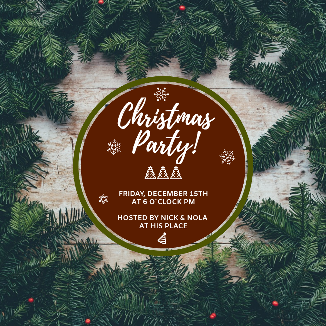 Christmas invitation in Invitation Card Design Inspiration by Kha Von
