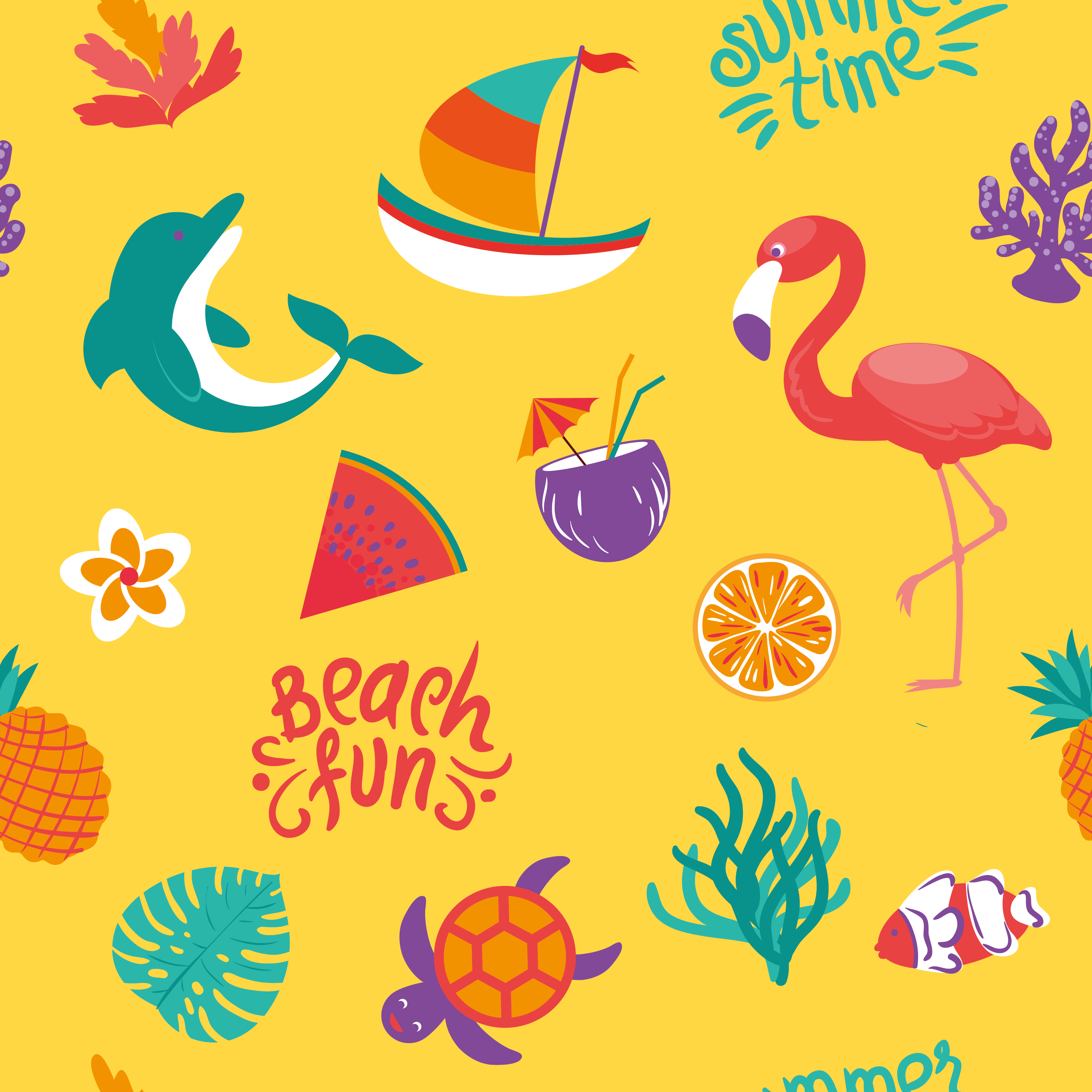 Summer pattern by Galina Korotenko Summer pattern in Pattern & Surface Design Inspiration by Galina Korotenko