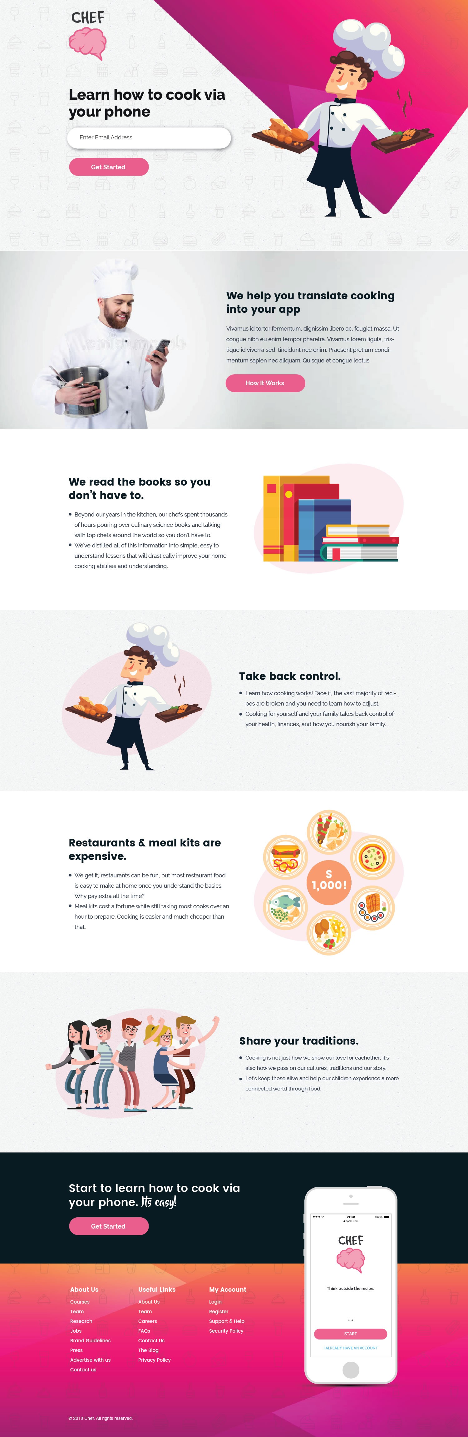 Chef website design by Intricate Chef website design in Website Design Inspiration by Intricate