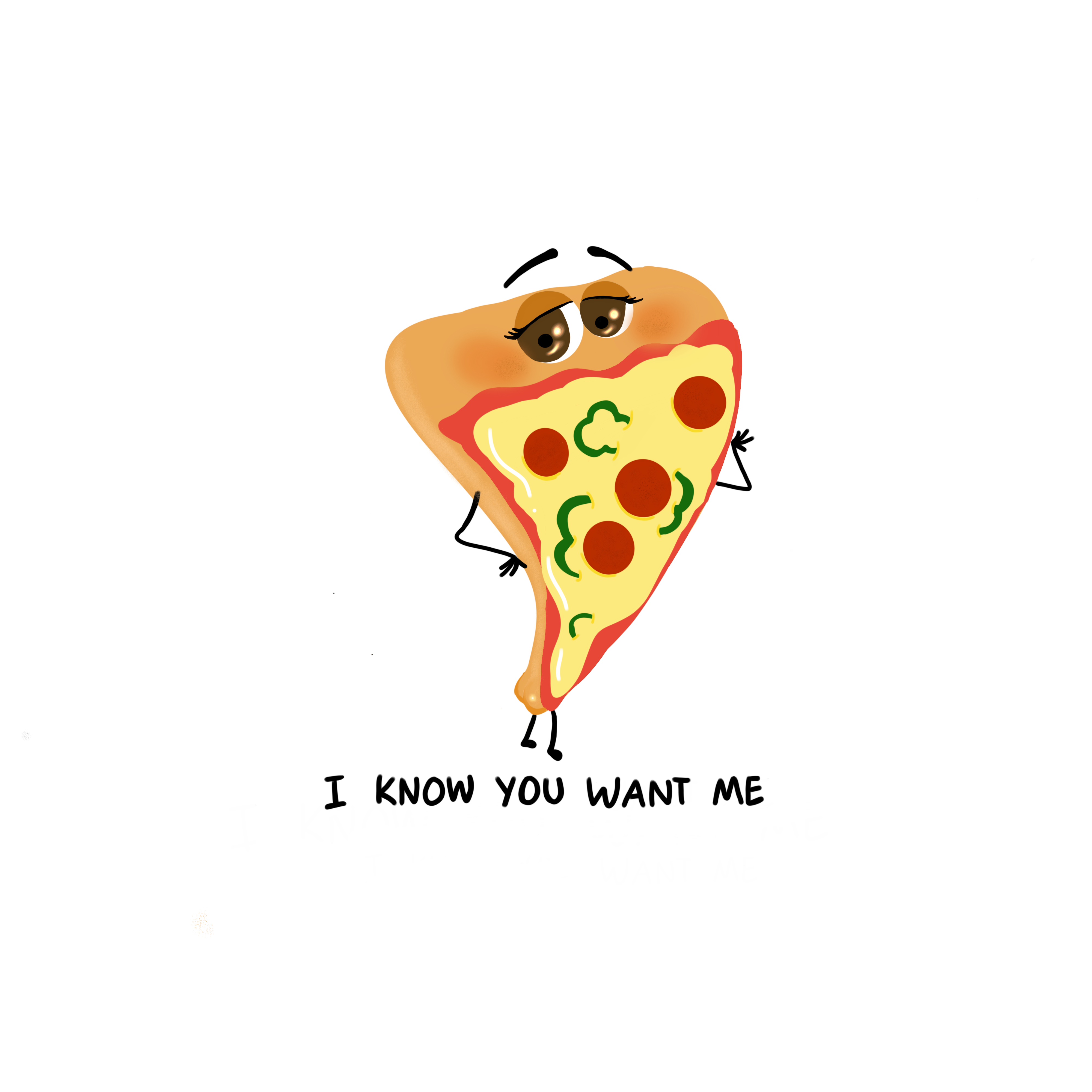 Cute pizza by Daisy Mae Galido Cute pizza in Cartoon & Caricature Inspiration by Daisy Mae Galido