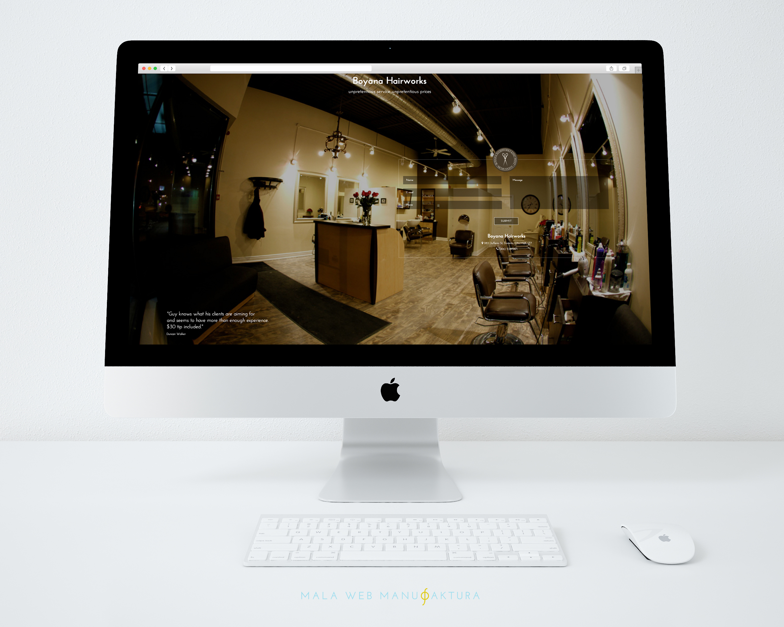 Hairdresser salon web design concept by Mala Web Manufaktura Hairdresser salon web design concept in Website Design Inspiration by Mala Web Manufaktura