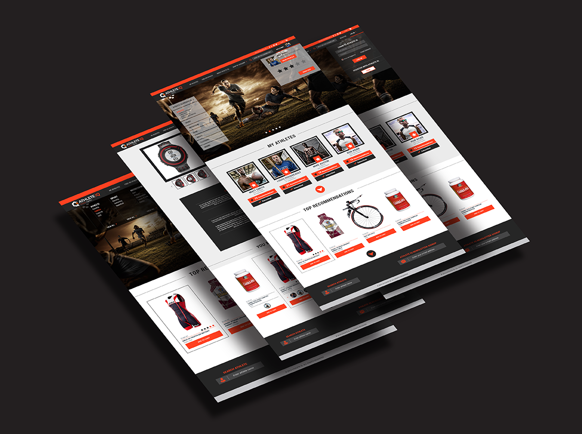 Web Design for Athlete IQ by Kirstin Web Design for Athlete IQ in Landing page design Inspiration by Kirstin