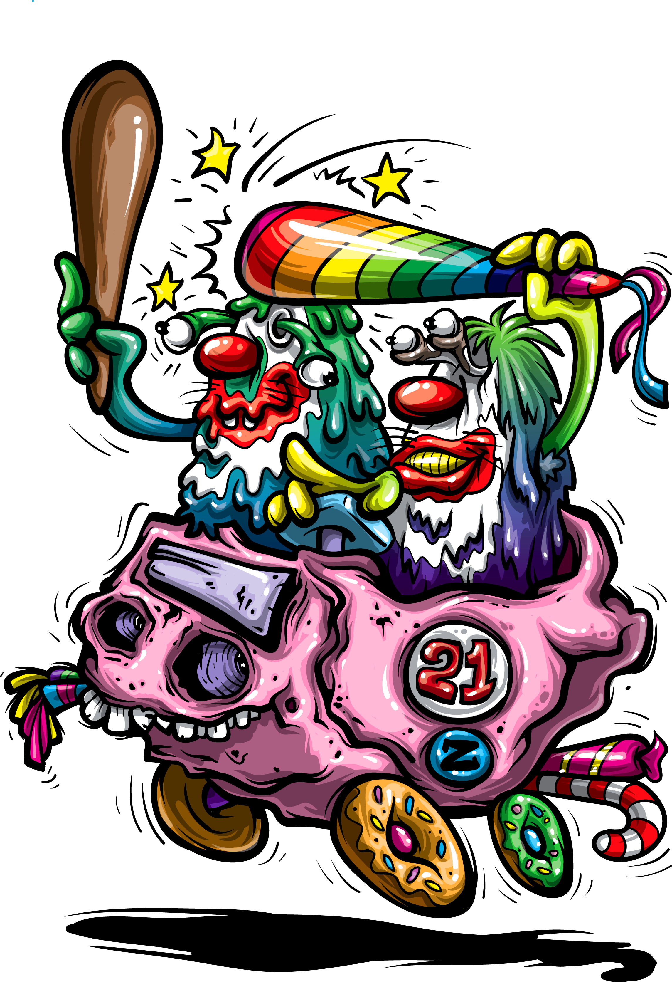 CLOWN APRIL 03 by Ulka Mak CLOWN APRIL 03 in Cartoon & Caricature Inspiration by Ulka Mak