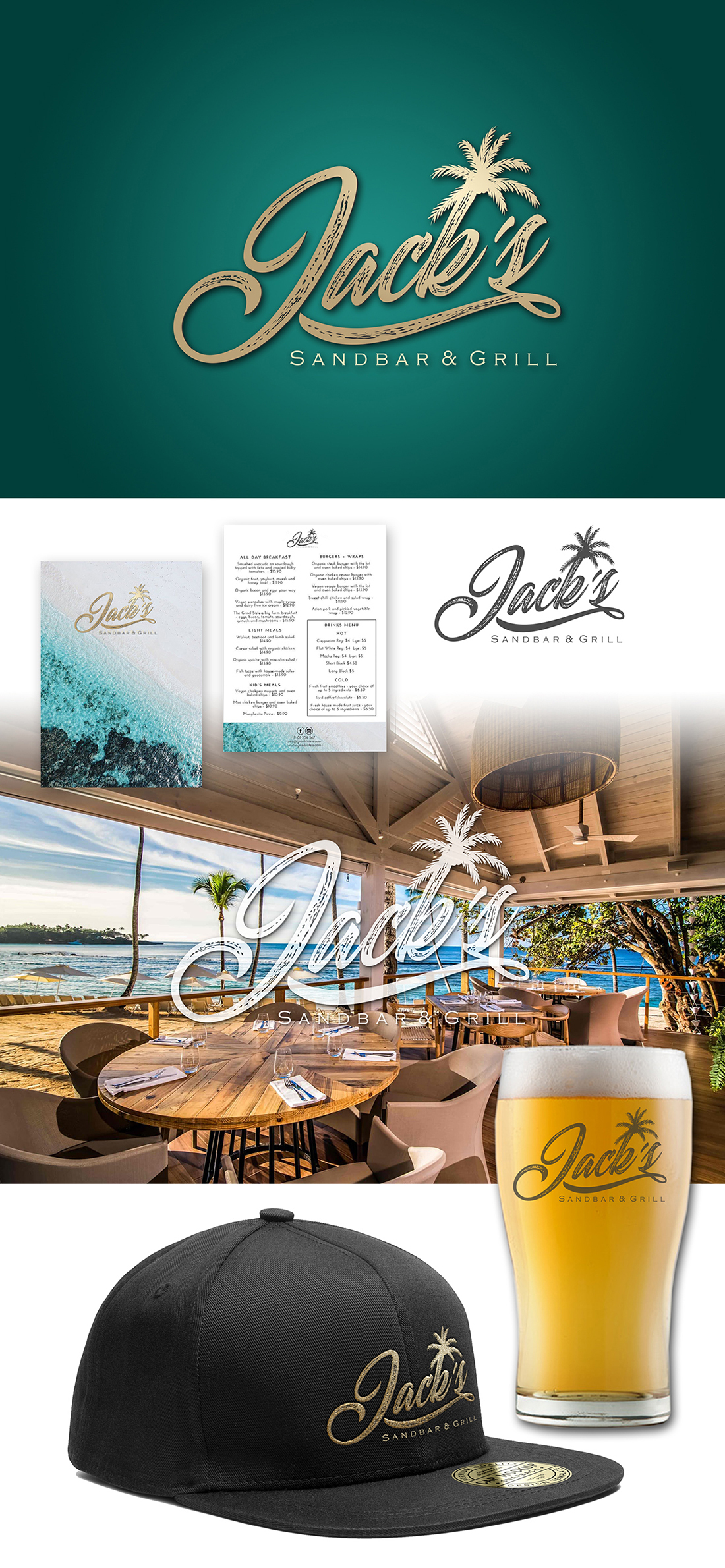 logo for beach restaurant by Jennyn Marcano logo for beach restaurant in Logo & Brand Identity Inspiration by Jennyn Marcano