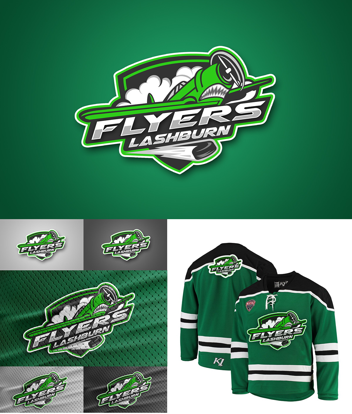 Hockey Team Logo by Jennyn Marcano Hockey Team Logo in Logo & Brand Identity Inspiration by Jennyn Marcano