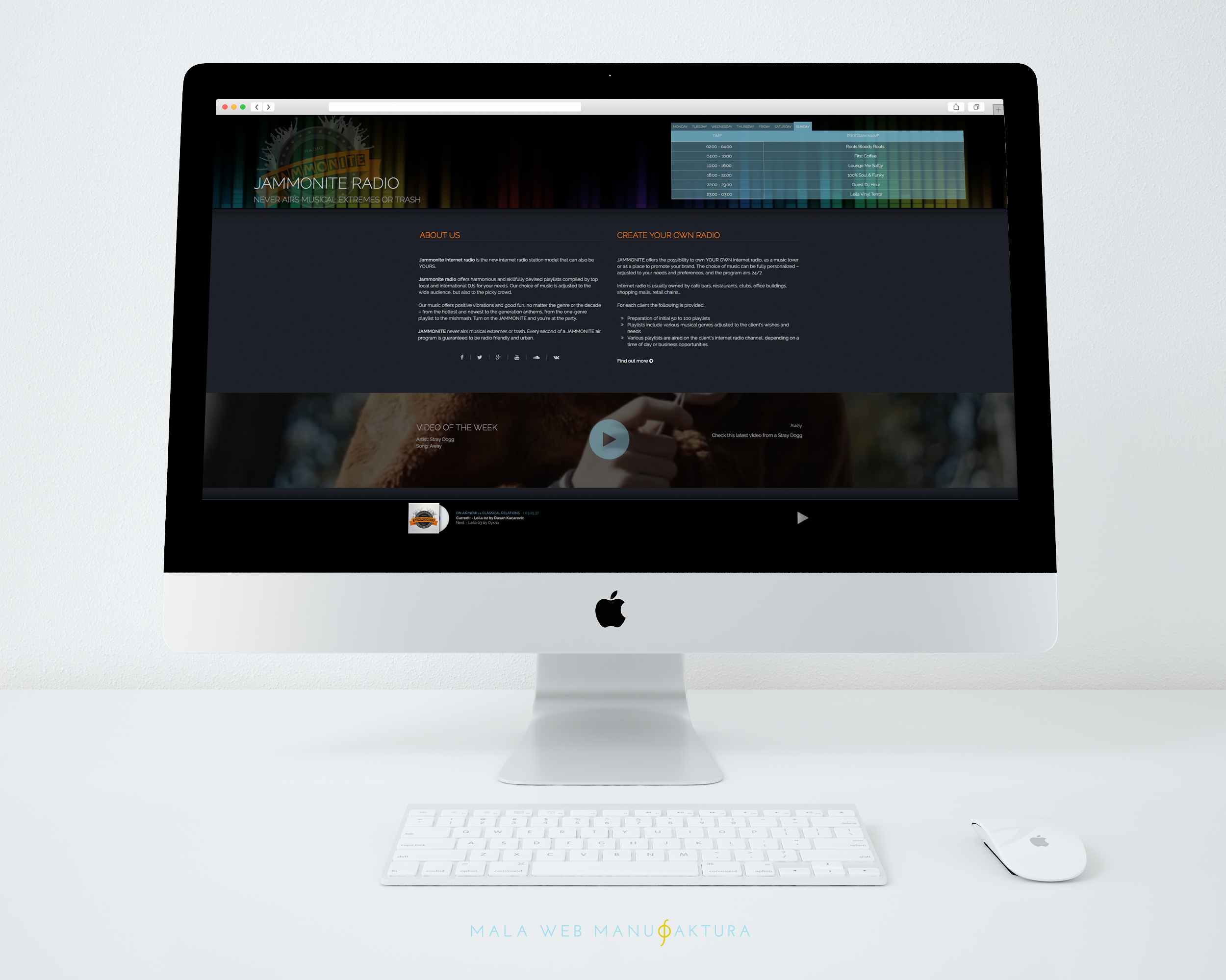 Jammonite Radio - Web Design by Mala Web Manufaktura Jammonite Radio - Web Design in Website Design Inspiration by Mala Web Manufaktura