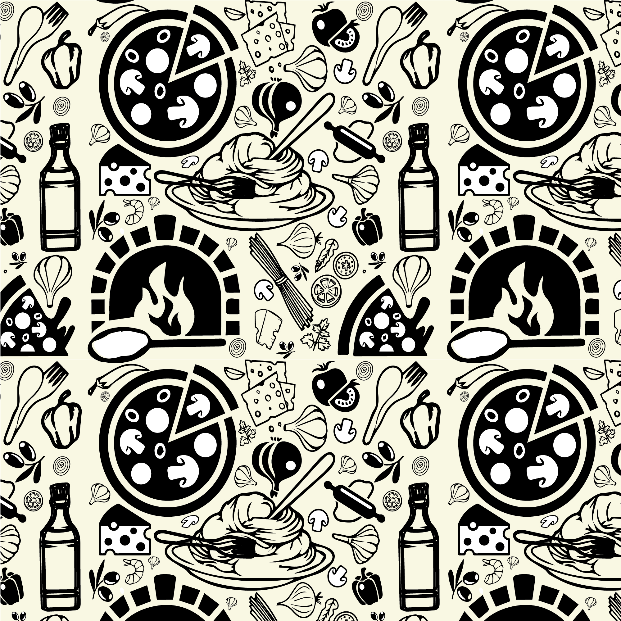 italian food pattern by Felicia Roberts italian food pattern in Pattern & Surface Design Inspiration by Felicia Roberts