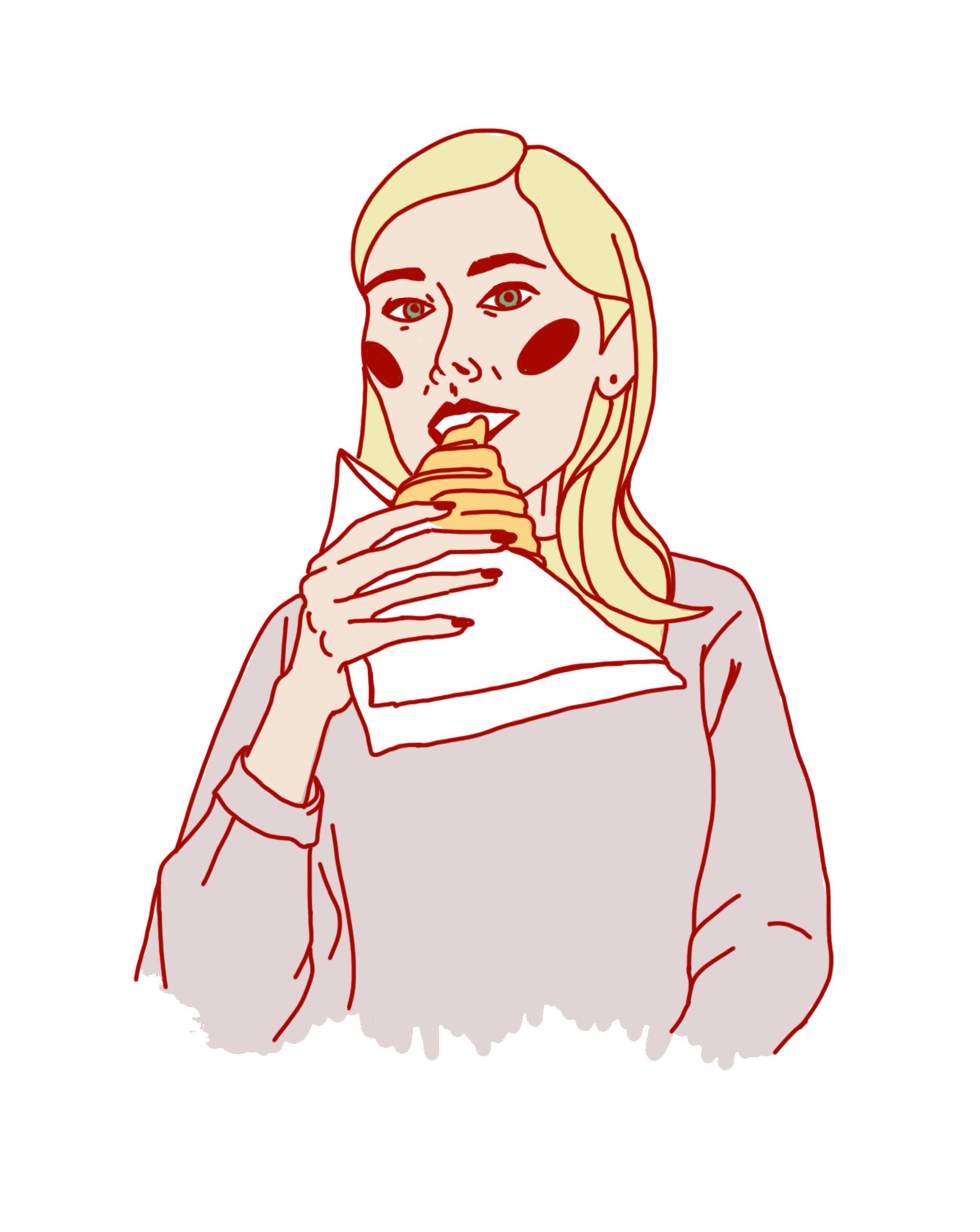croissant lover by Alina Abzalova croissant lover in Illustration and Graphics Inspiration by Alina Abzalova