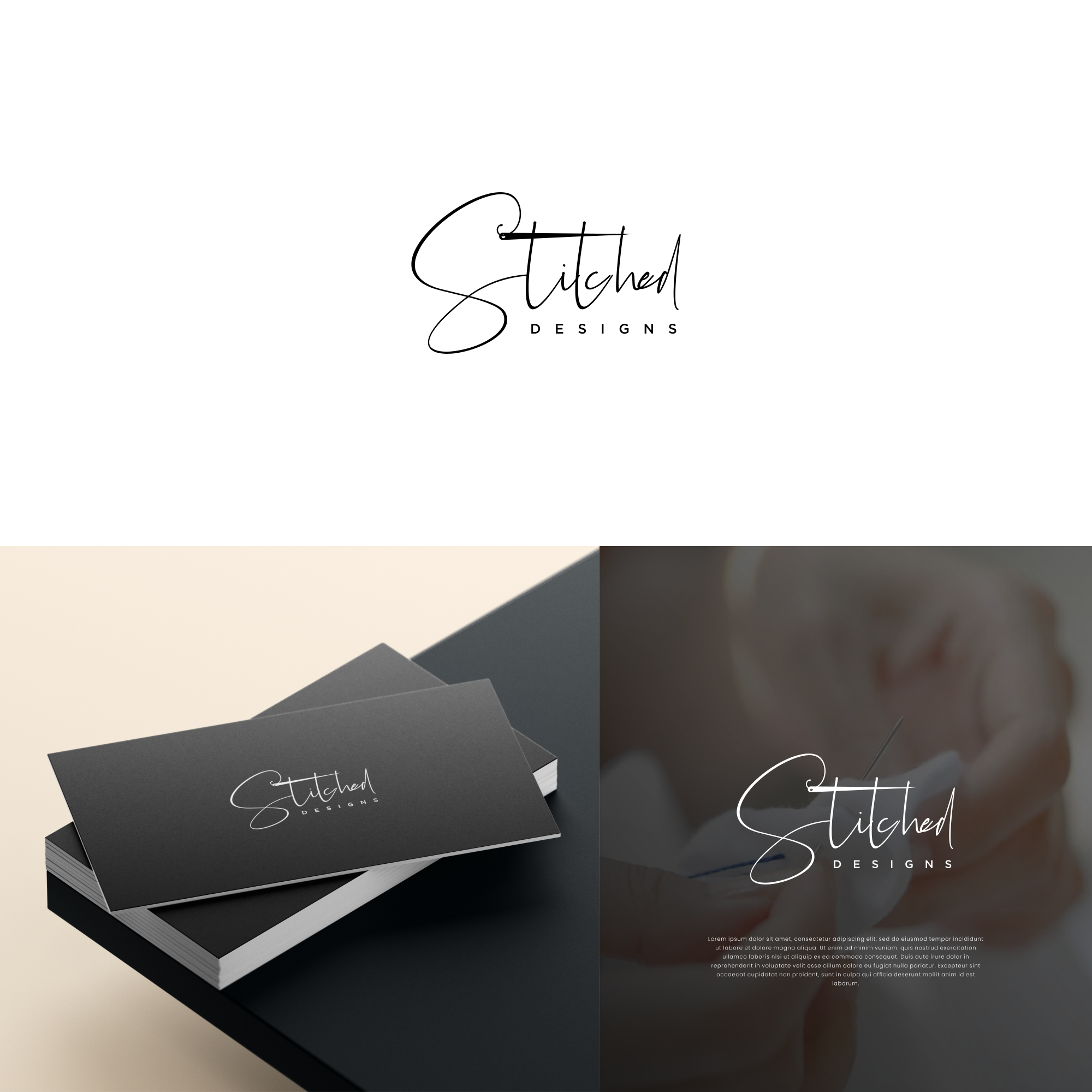 stitching logo by Aberto stitching logo in Logo And Business Card Design Inspiration by Aberto