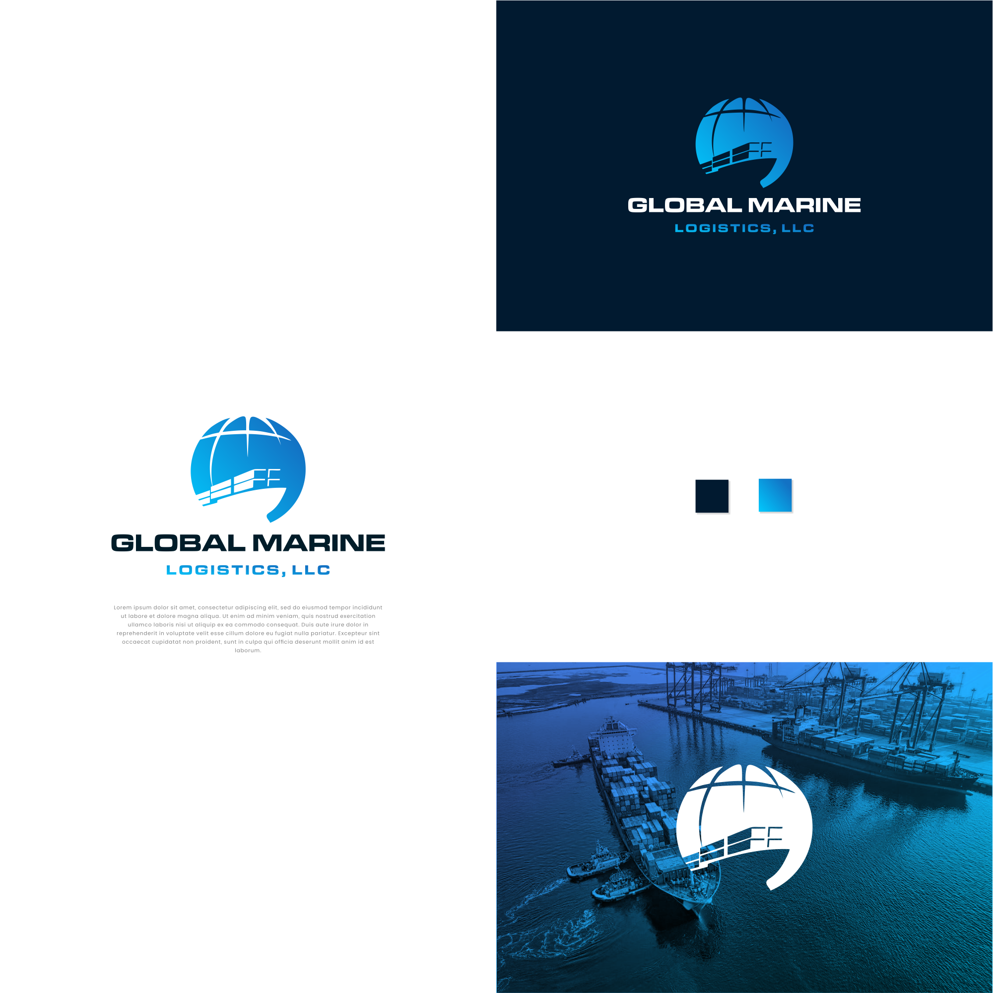 ship logistic logo by Aberto ship logistic logo in Logo Design Inspiration by Aberto
