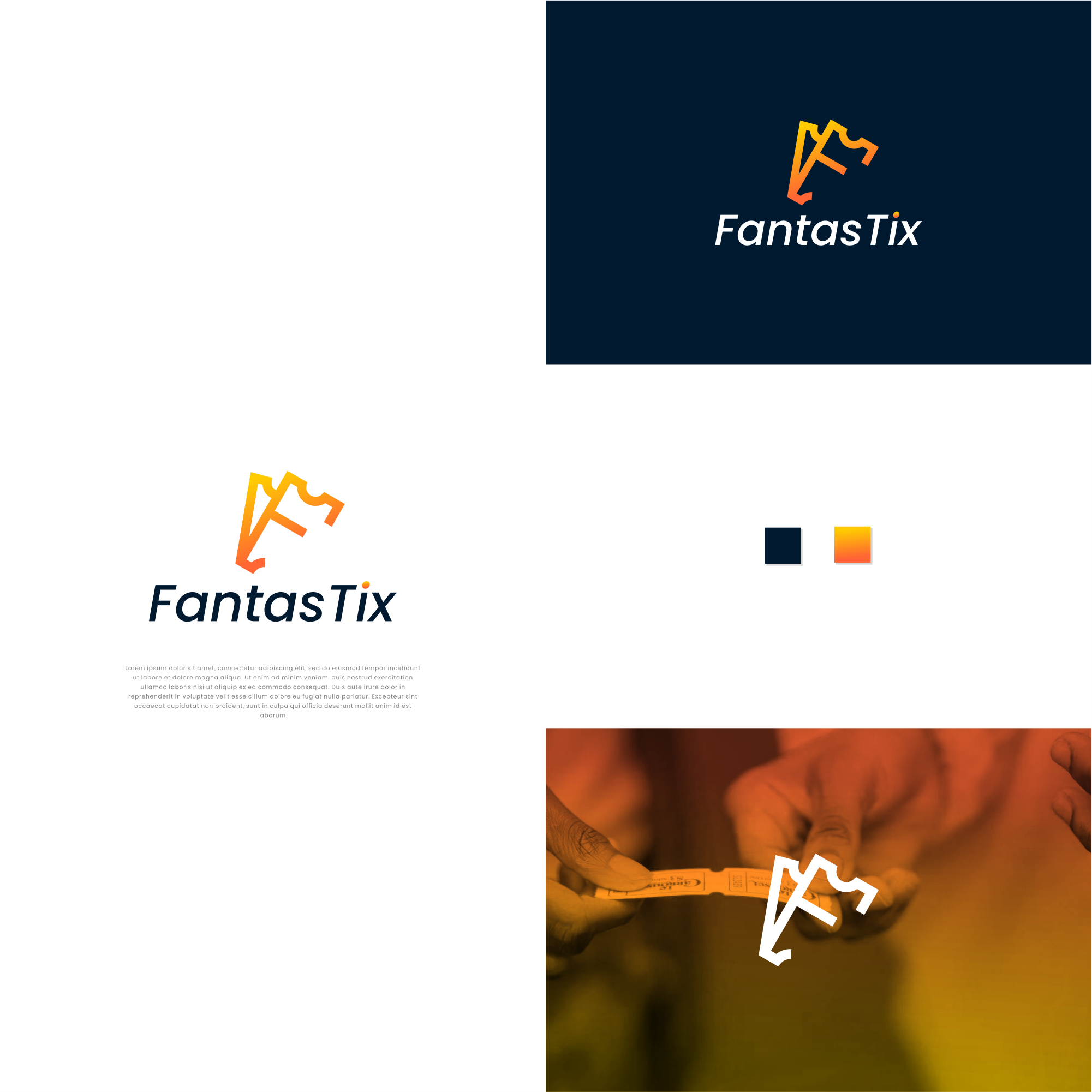 F ticket logo in Logo Design Inspiration by Aberto