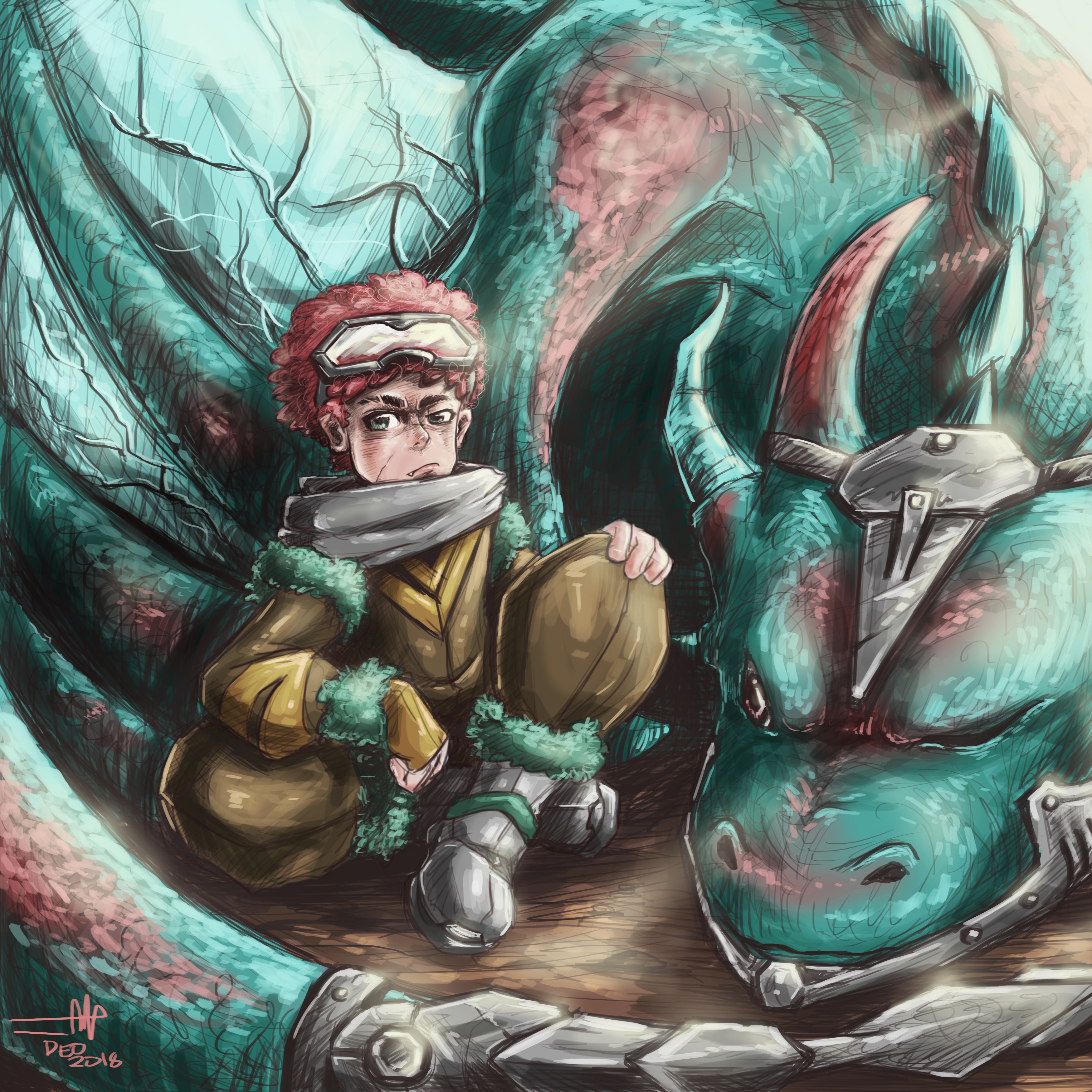 dragon rider kid by Mark Gideon Labre dragon rider kid in Concept Art Inspiration by Mark Gideon Labre