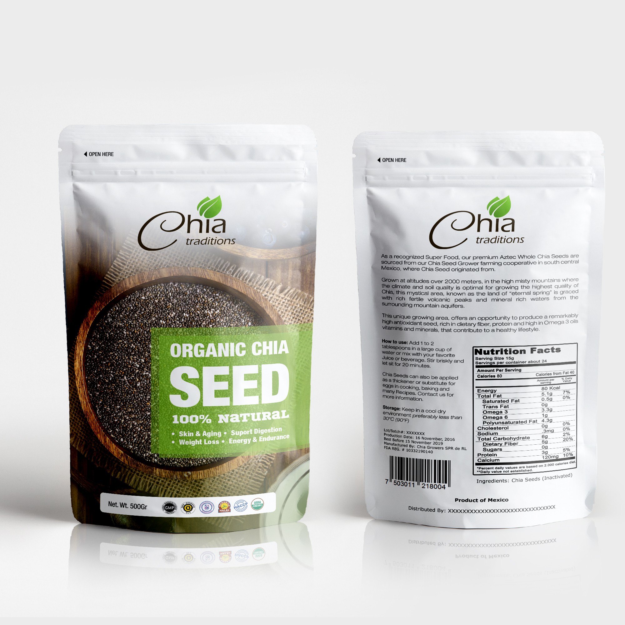 Organic Chia Seed Packaging - Packaging Design Inspiration - 81941 by ...