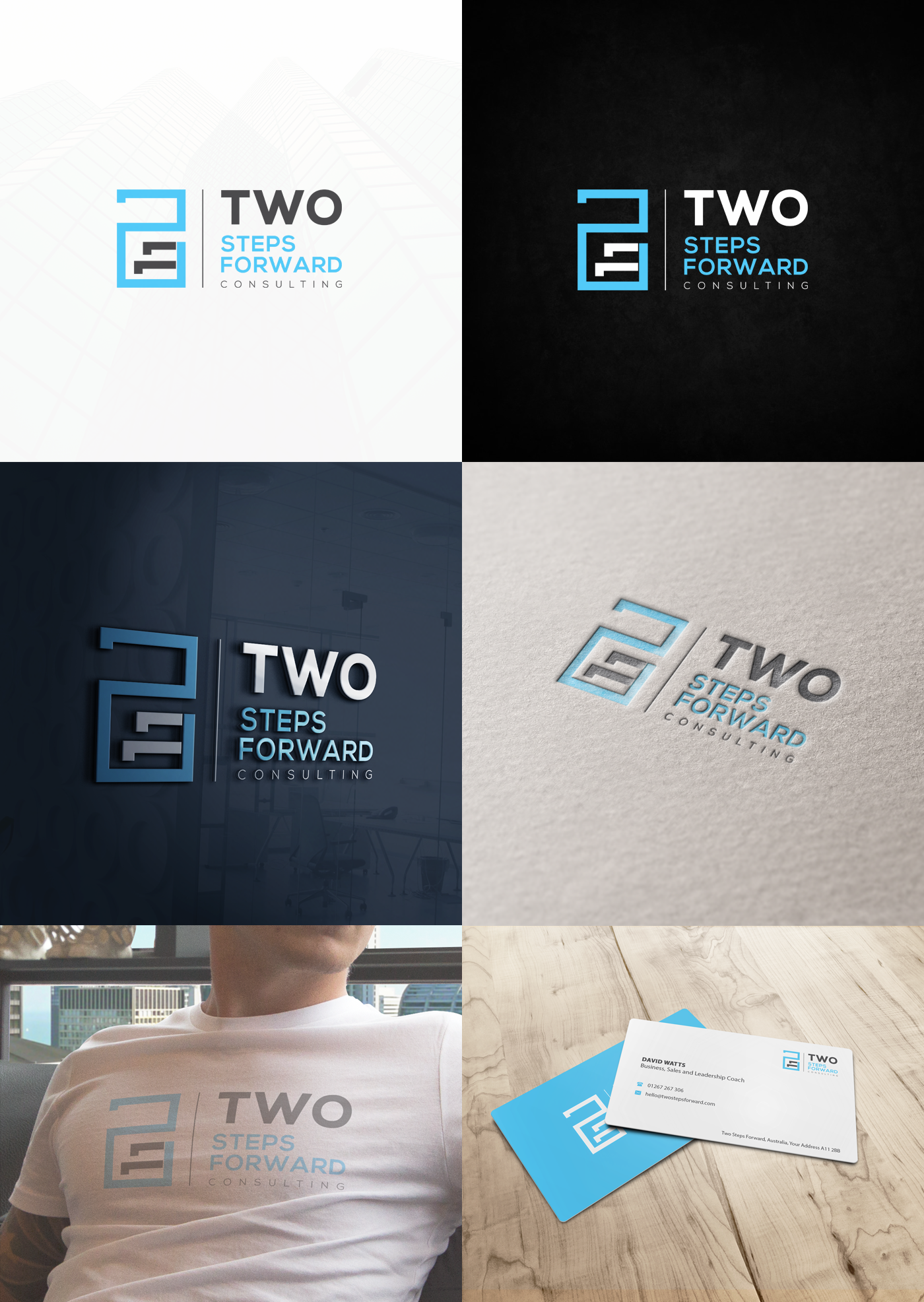 2 Steps Forward by F_a_t_a_l_a_n 2 Steps Forward in Logo And Business Card Design Inspiration by F_a_t_a_l_a_n