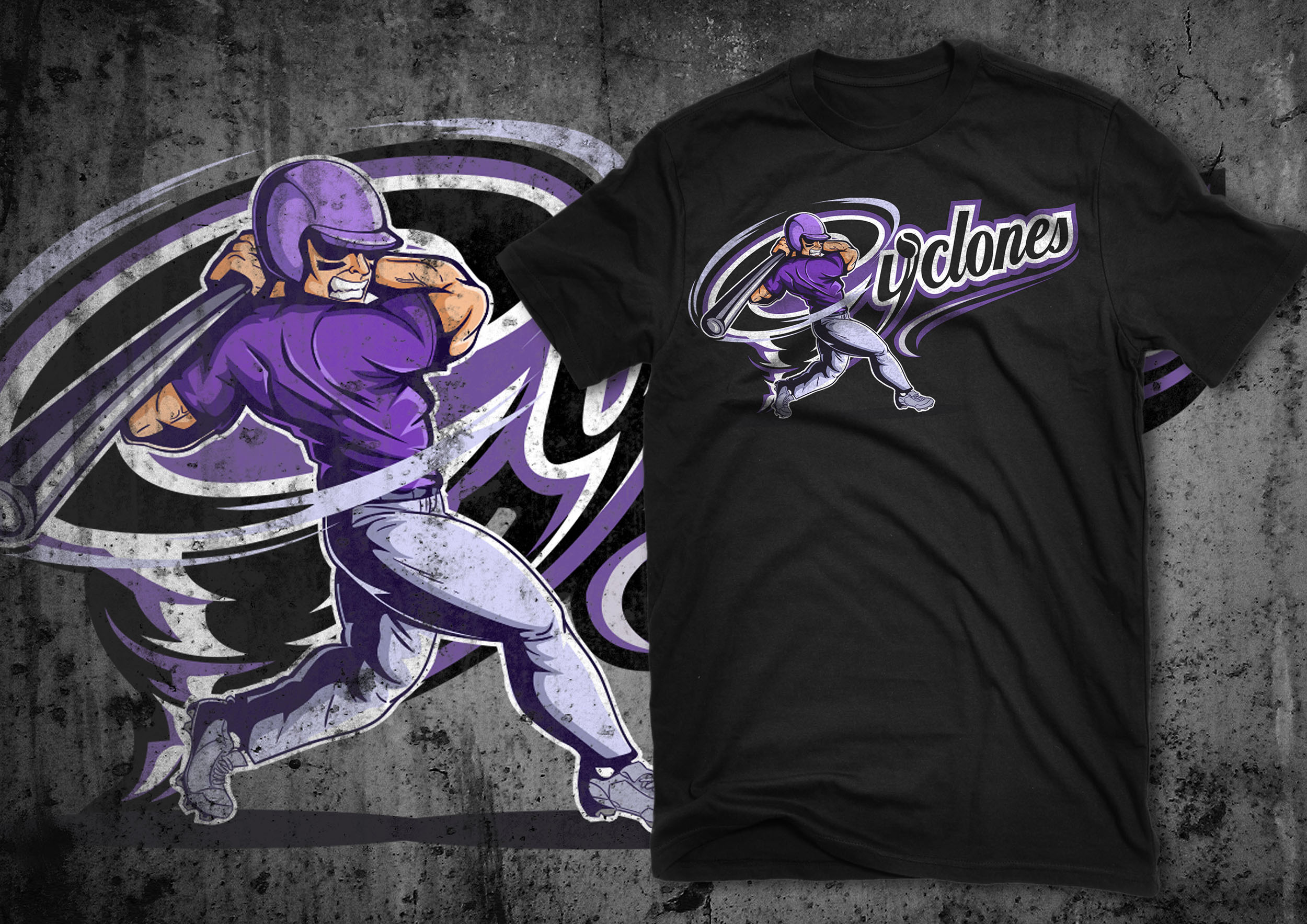 Cyclone Baseball T-shirt by Chocoboracer Cyclone Baseball T-shirt in T-Shirt Design Inspiration by Chocoboracer