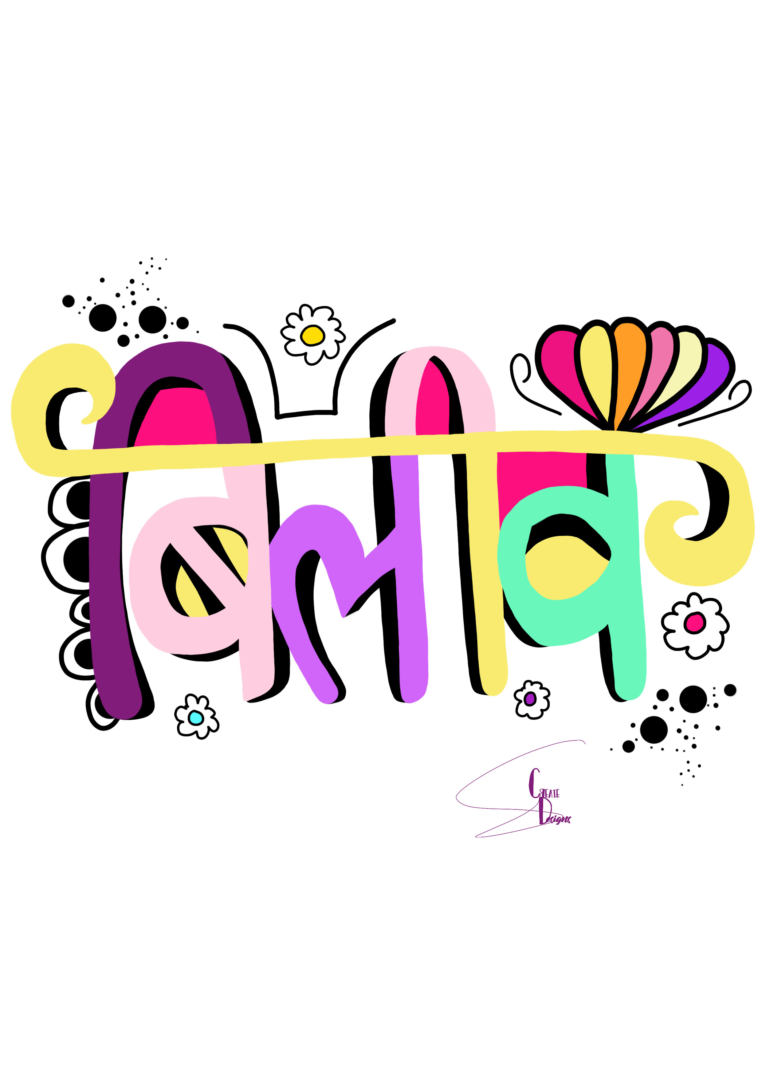 Dream Believe Do in Typography Inspiration by Shaista Parveen