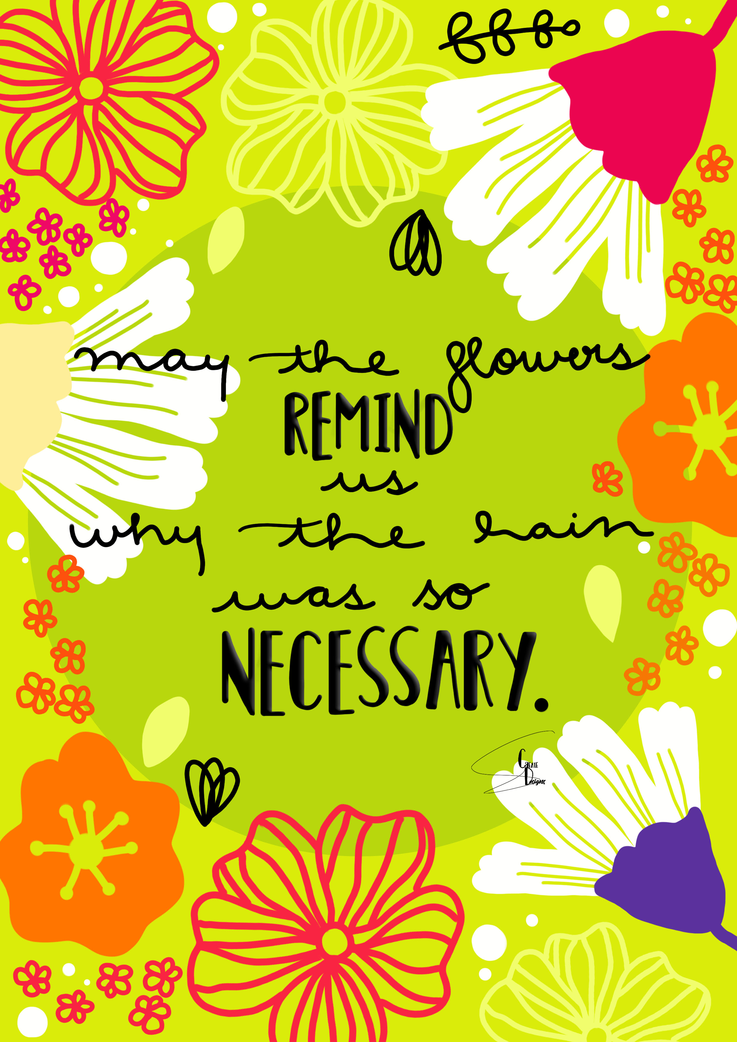 Floral illustration in Illustration and Graphics Inspiration by Shaista Parveen