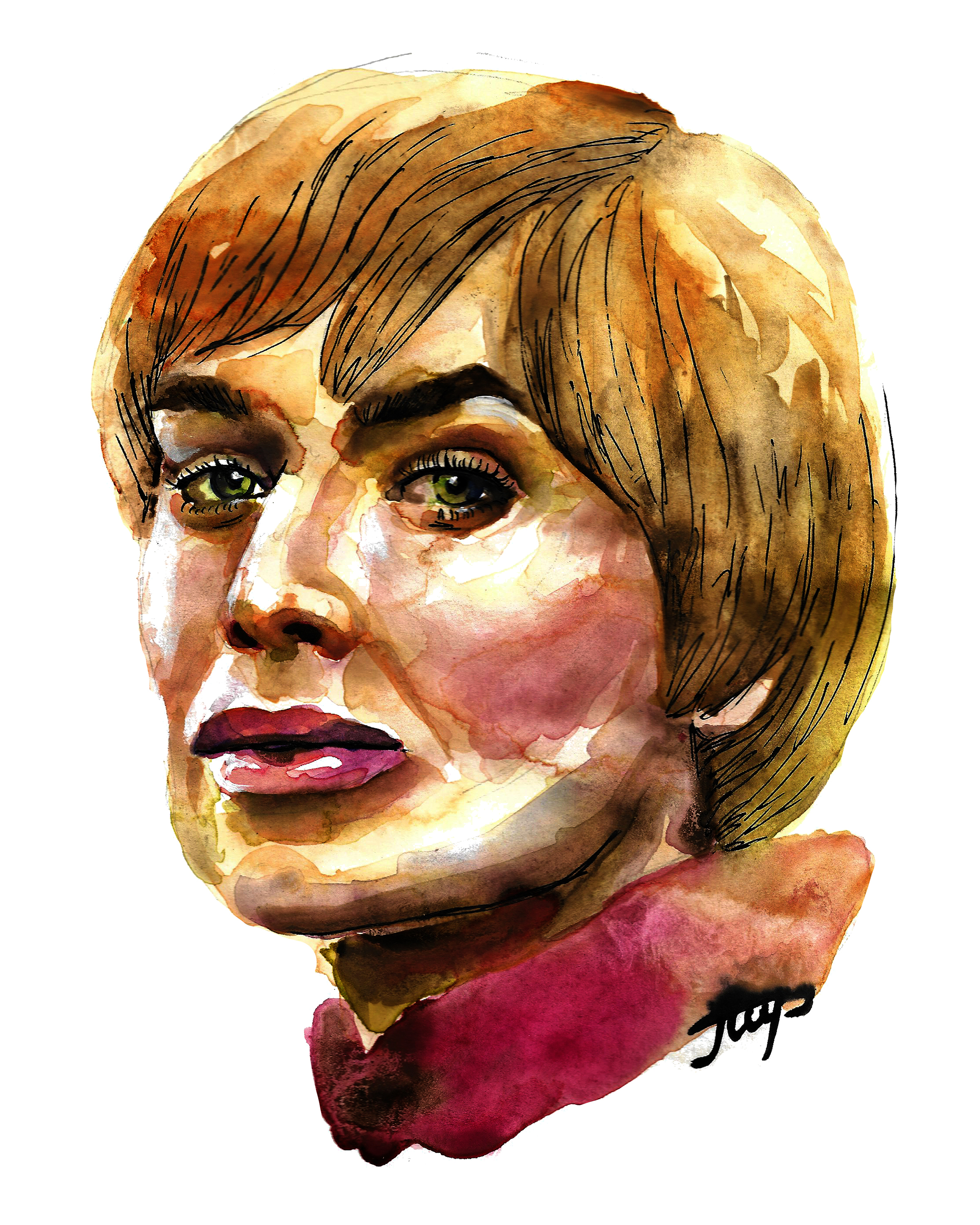 The Queen in Drawing Inspiration by Margarita Pigaeva
