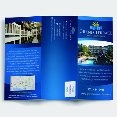 Grand Terrace Apartment Homes in Brochure Design Inspiration by Tayyab Nasir
