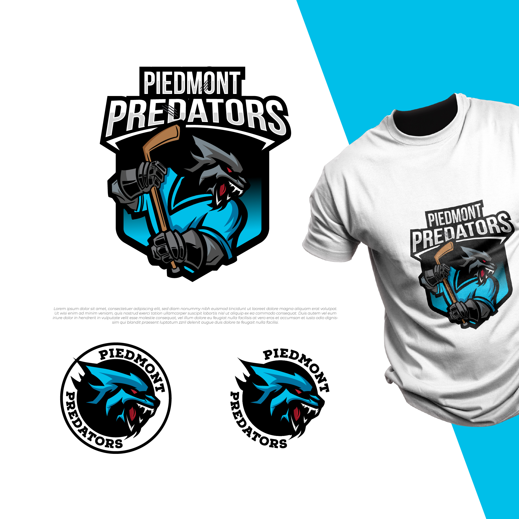 Piedmont Predators in Logo & Brand Identity Inspiration by Don Vitooo