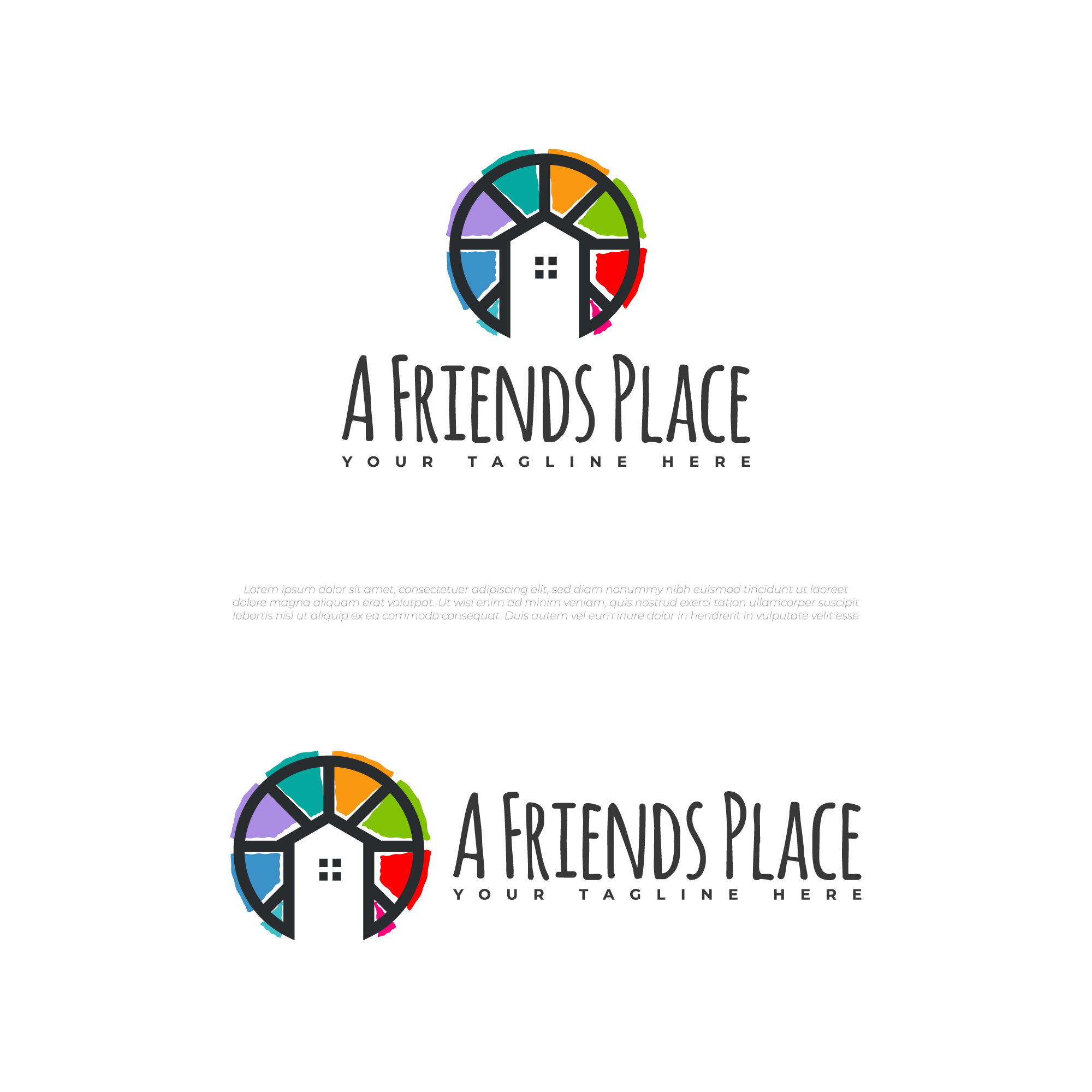 A Friend's place in Logo & Brand Identity Inspiration by Don Vitooo