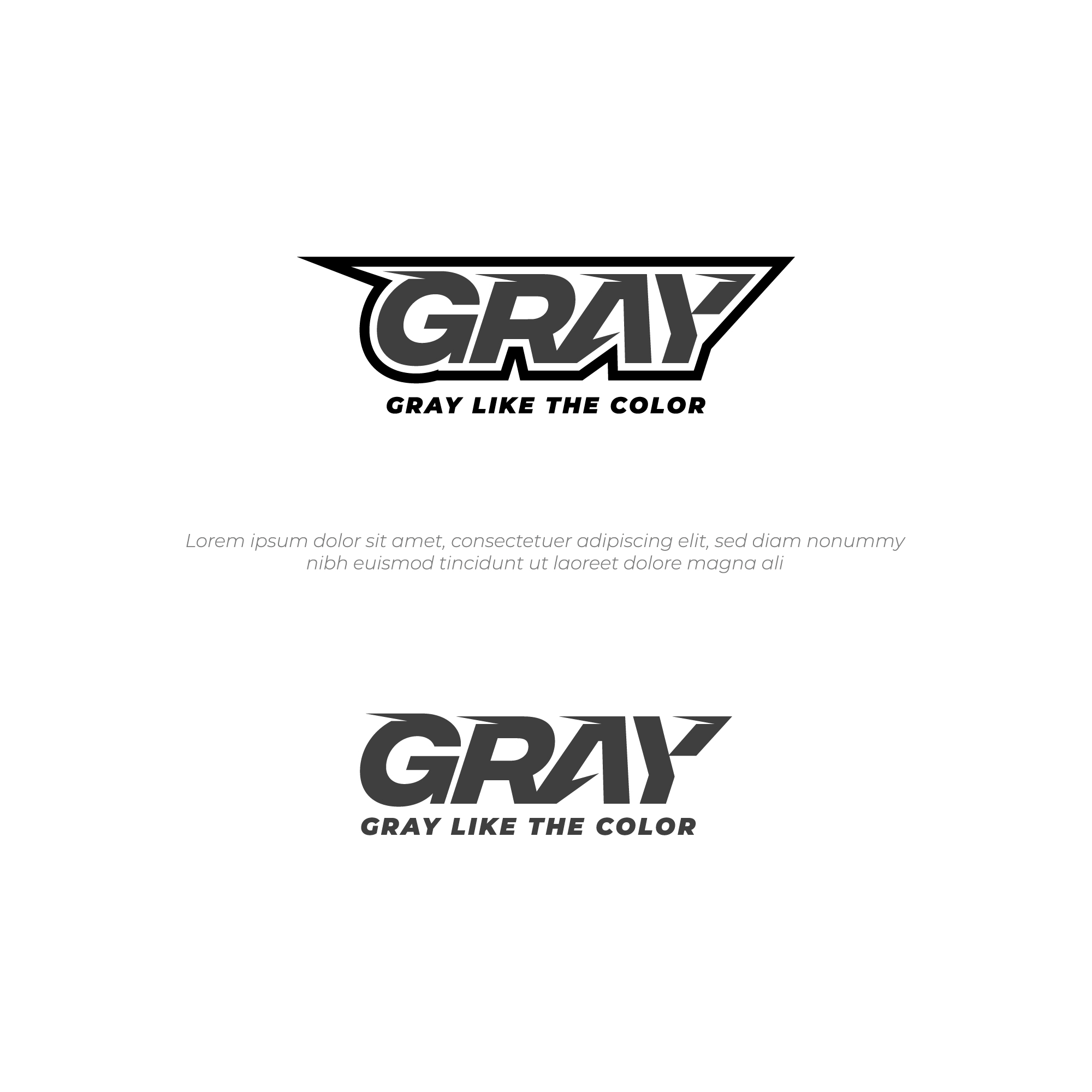Gray race by Don Vitooo Gray race in Logo & Brand Identity Inspiration by Don Vitooo