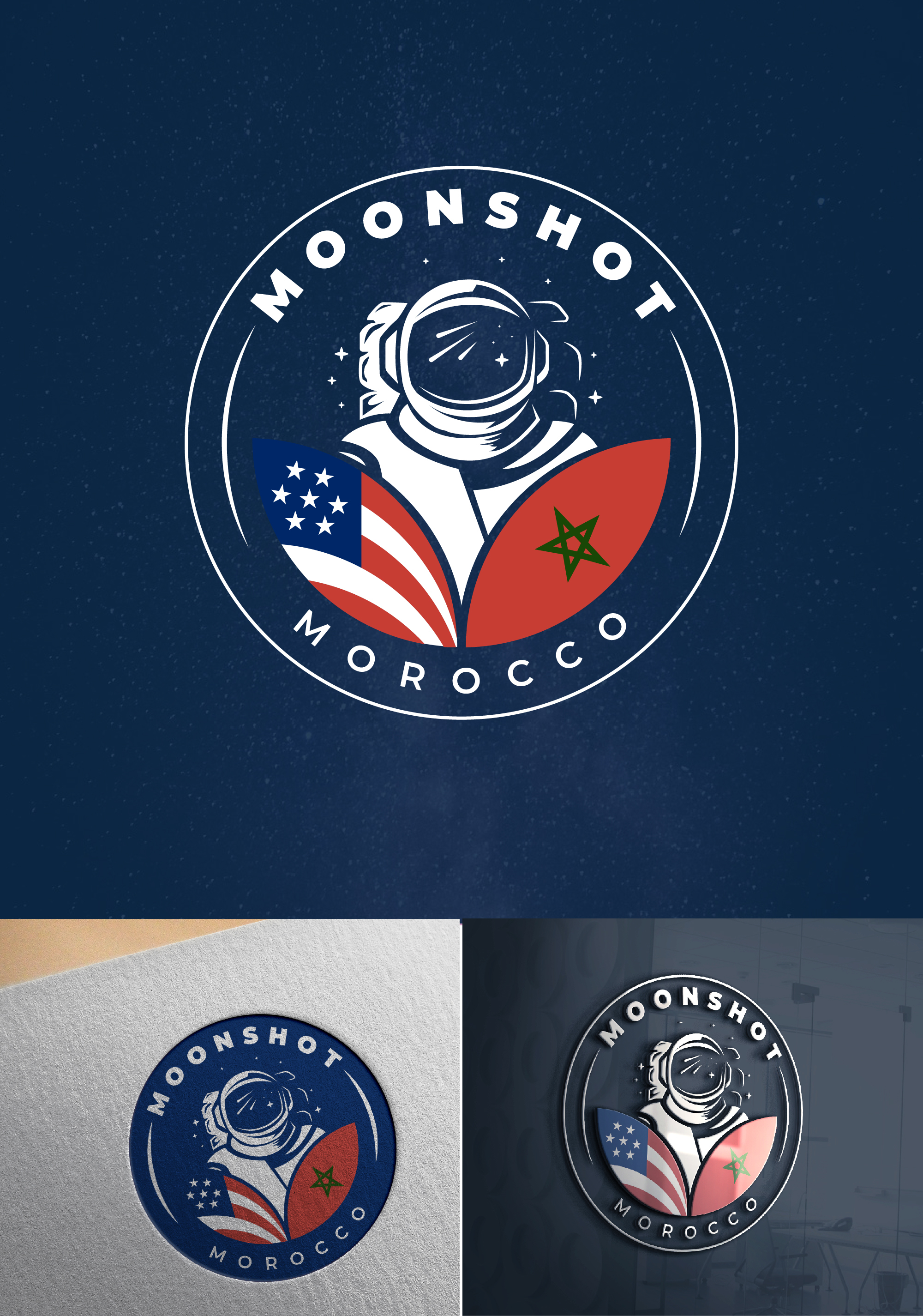 Moonshot logo concept by Don Vitooo Moonshot logo concept in Logo Design Inspiration by Don Vitooo