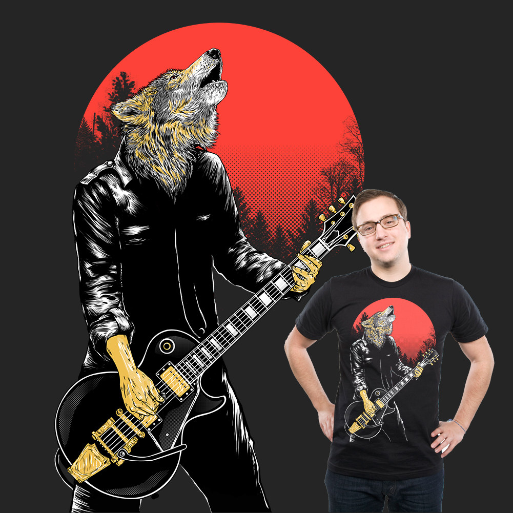 Wolf band by Vector Fighter Wolf band in T-Shirt Design Inspiration by Vector Fighter