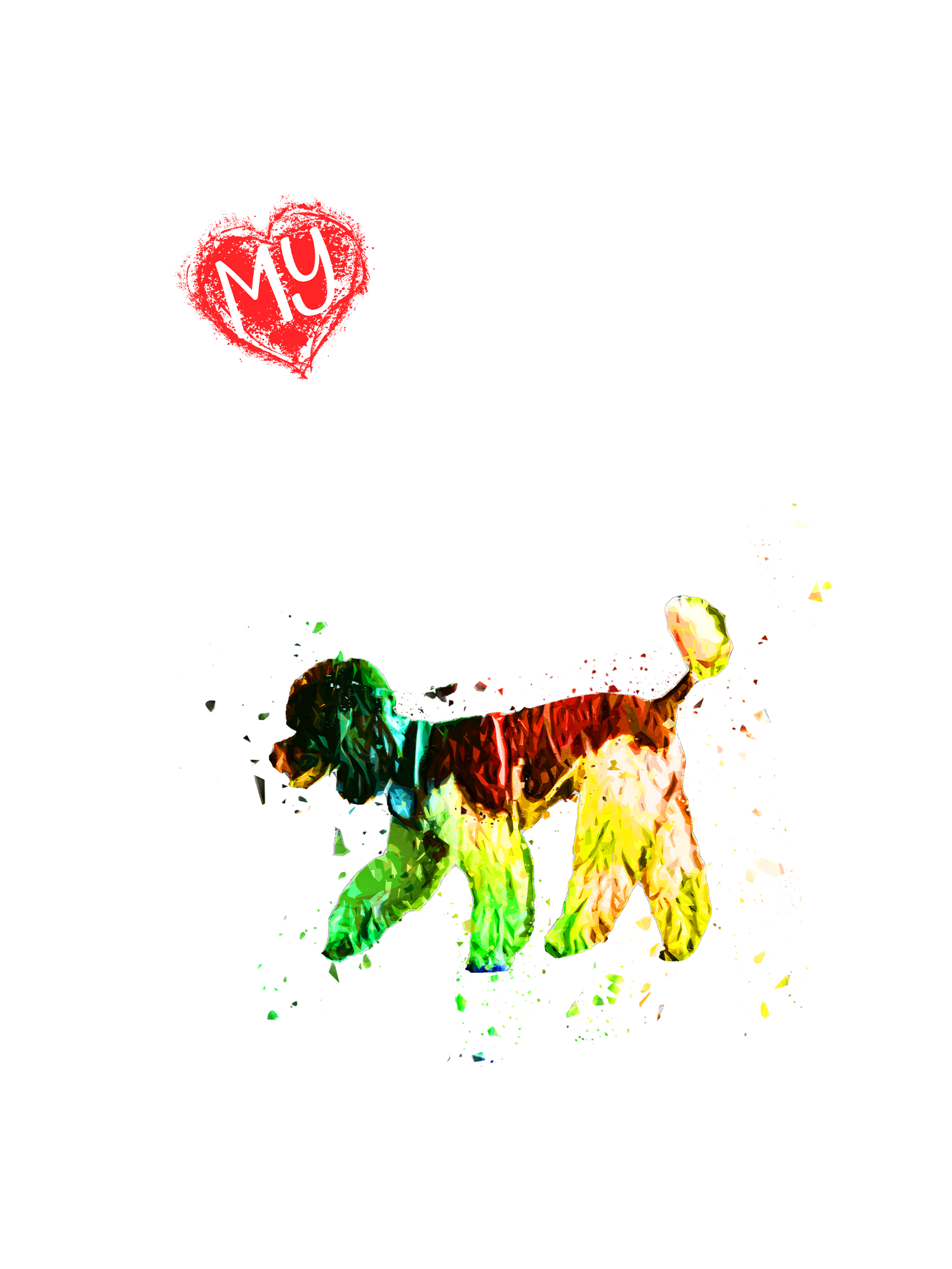 Poodle in Digital Art Inspiration by Manuela Gojic
