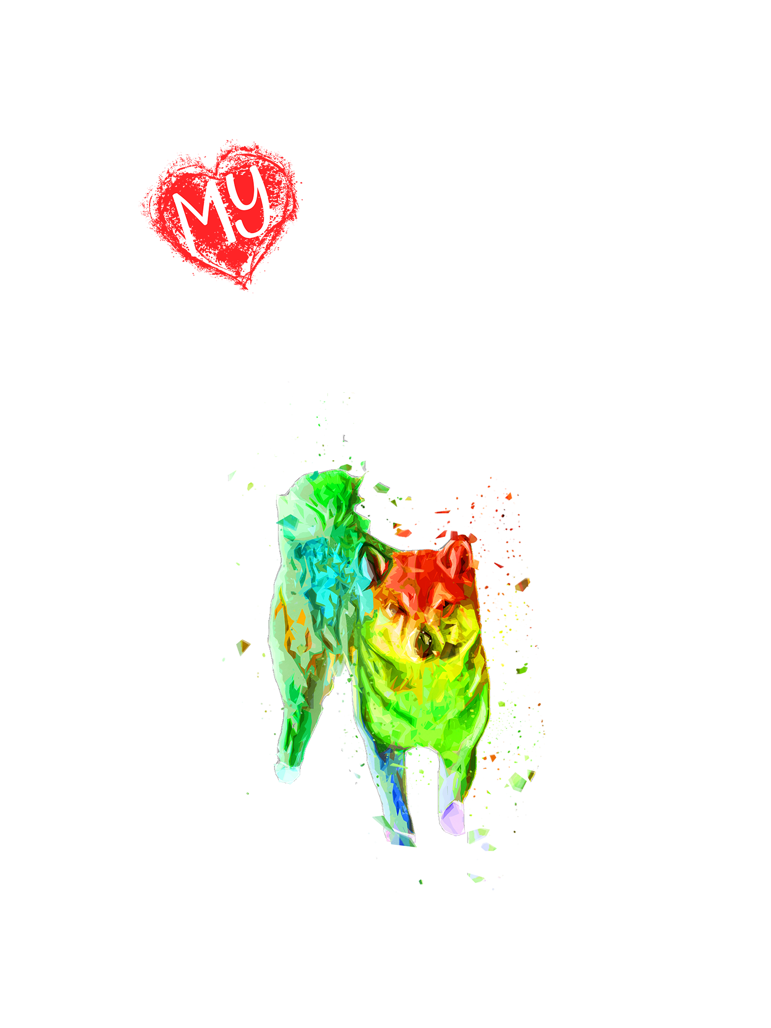 Shiba Inu in Digital Art Inspiration by Manuela Gojic