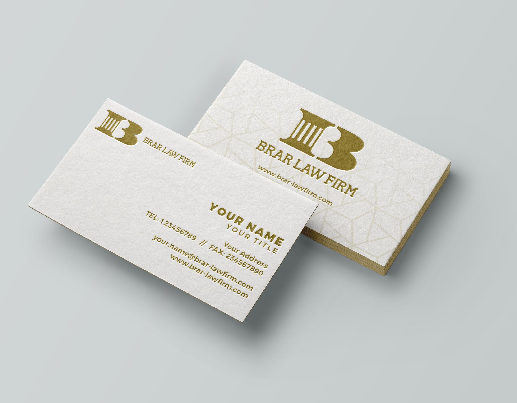 Brar Law Firm by Bern Bilazon Brar Law Firm in Logo And Business Card Design Inspiration by Bern Bilazon