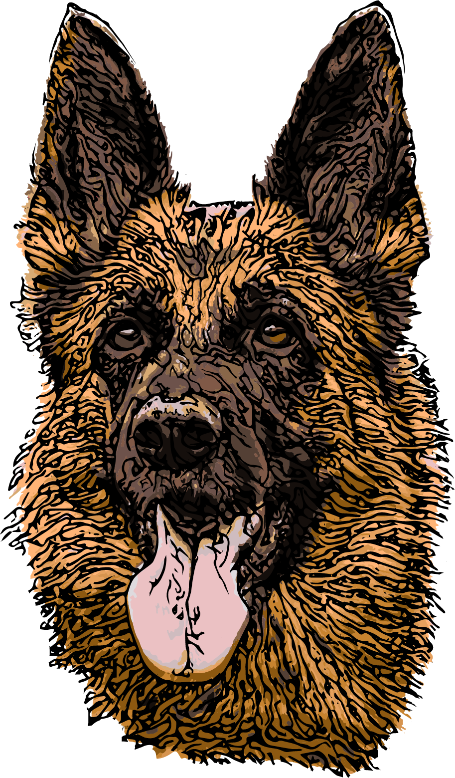German shepherd dog by Martin.cintula German shepherd dog in Illustration and Graphics Inspiration by Martin.cintula
