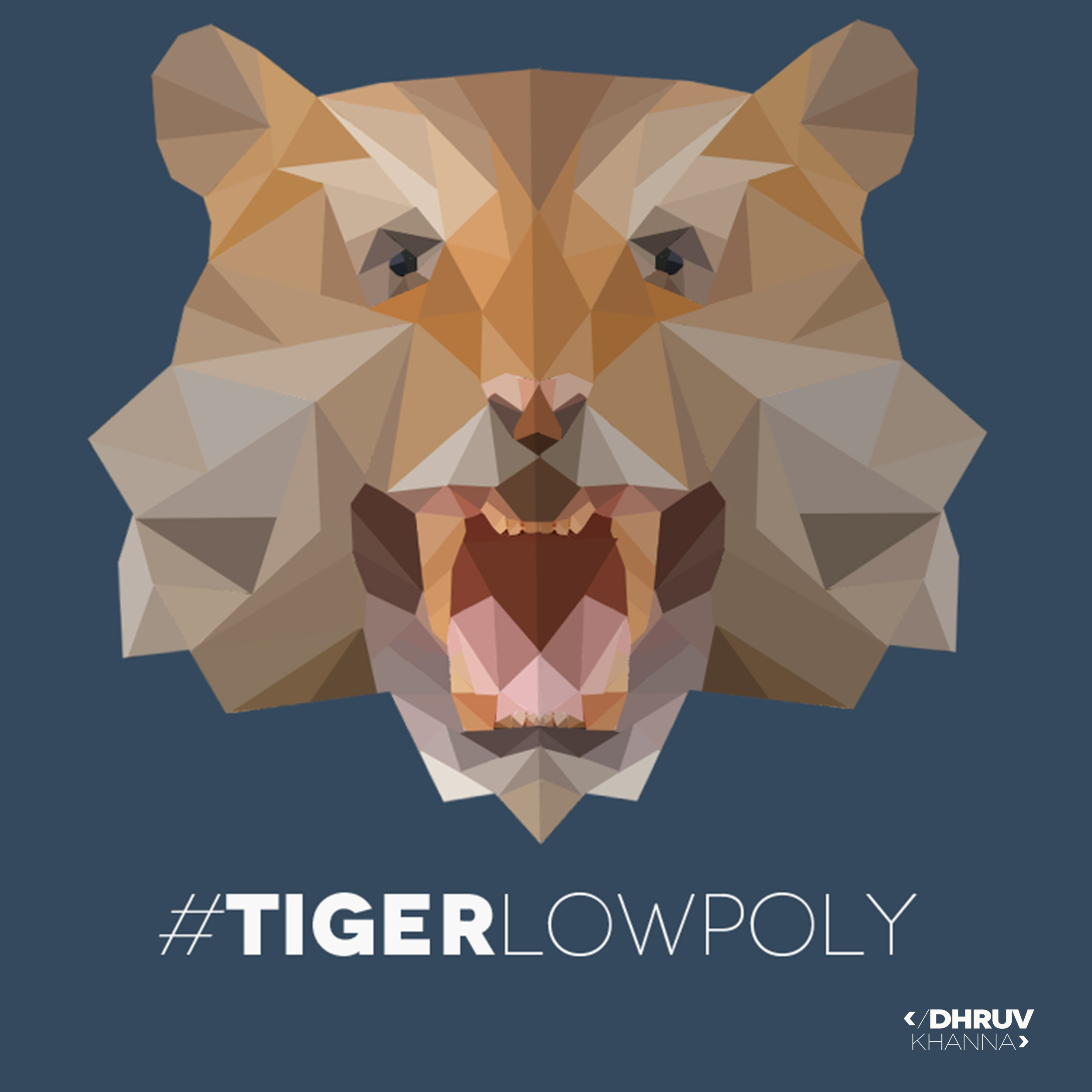 TIGER PORTRAIT by dhruv.khanna98 TIGER PORTRAIT in Illustration and Graphics Inspiration by dhruv.khanna98