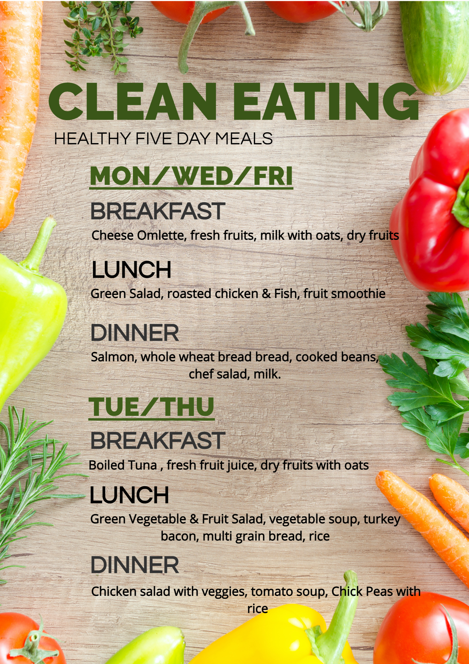 Healthy Eating Schedule Template By vikrant singh 294291 - Designhill