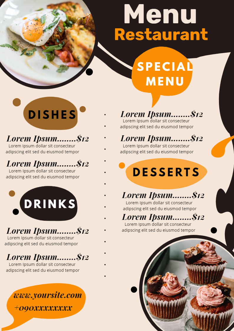 Restaurant Menu by Vikrant Singh Restaurant Menu in Menu Design Inspiration by Vikrant Singh