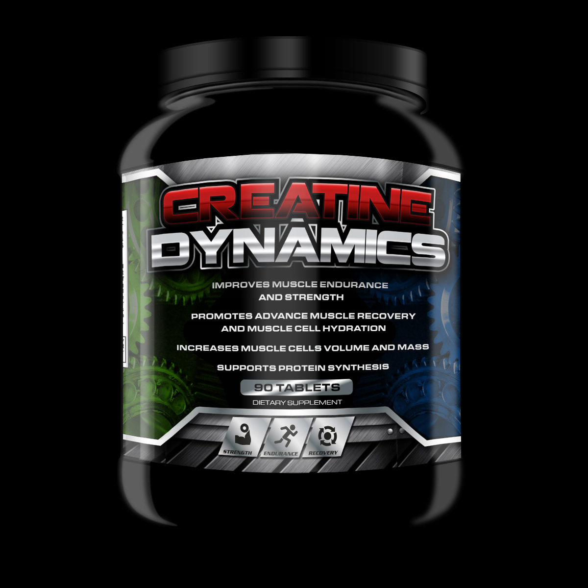 Creative Dynamics Supplementation Label Design in Label Design Inspiration by Deanakpabio