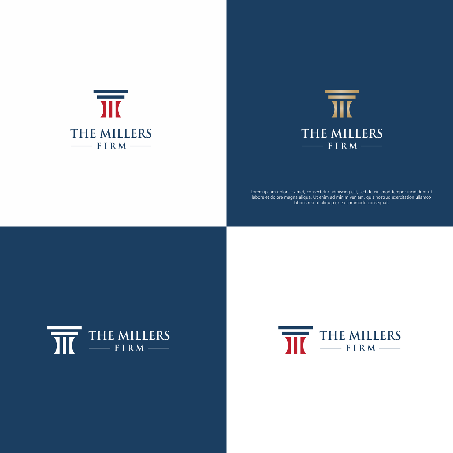 The Millers Firm in Logo & Brand Identity Inspiration by Dreamslogo