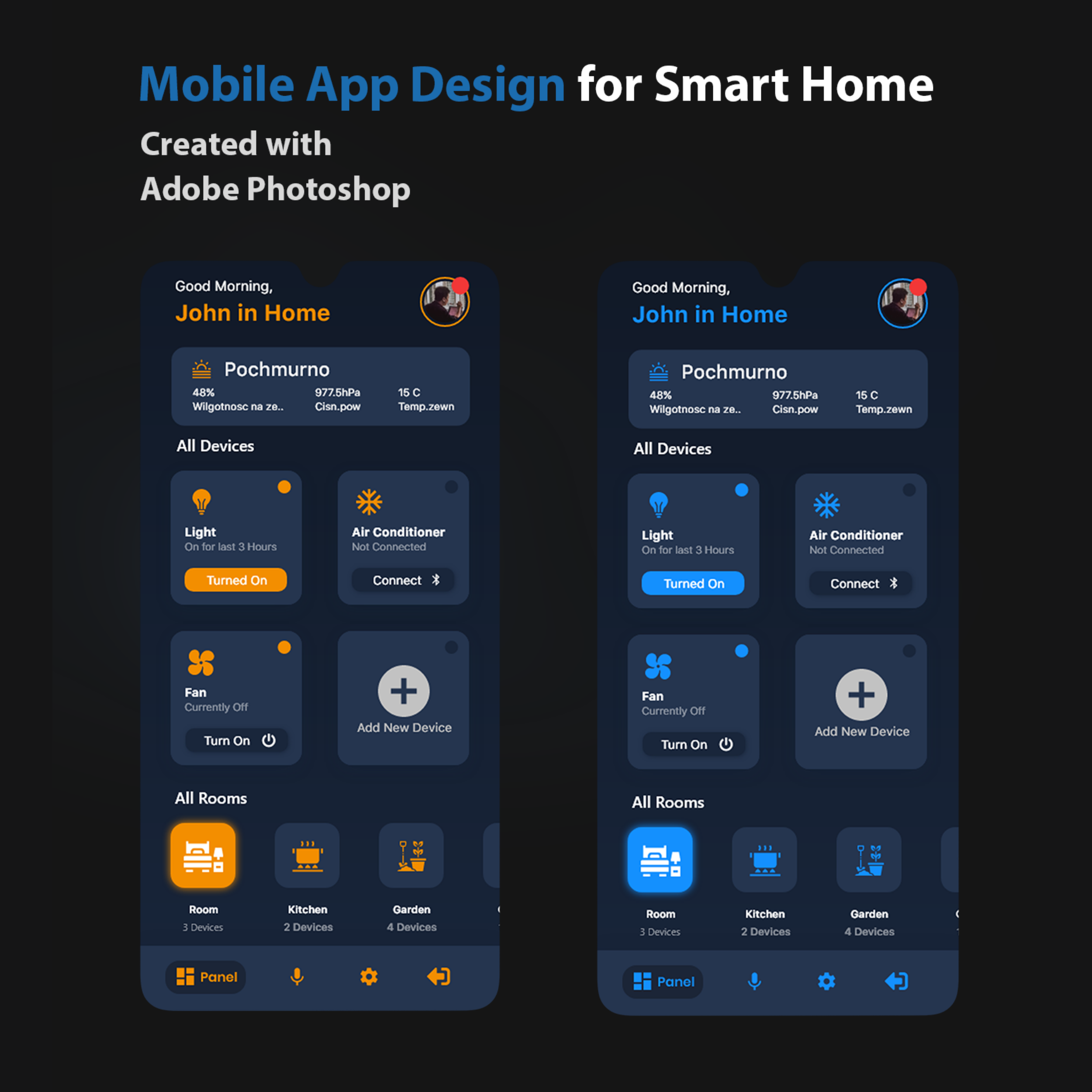 Smart Home UI Design By Fiorentina 281349 - Designhill