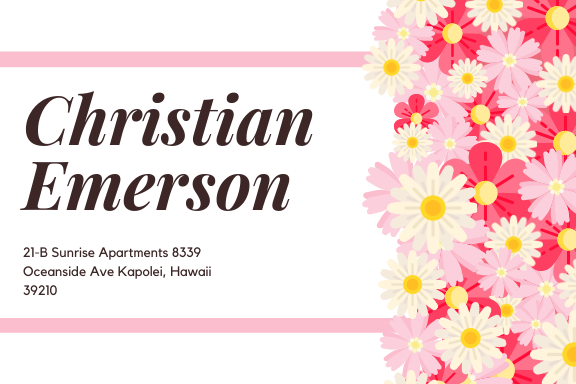 Address Label in Label Design Inspiration by Ksheeraja Adya