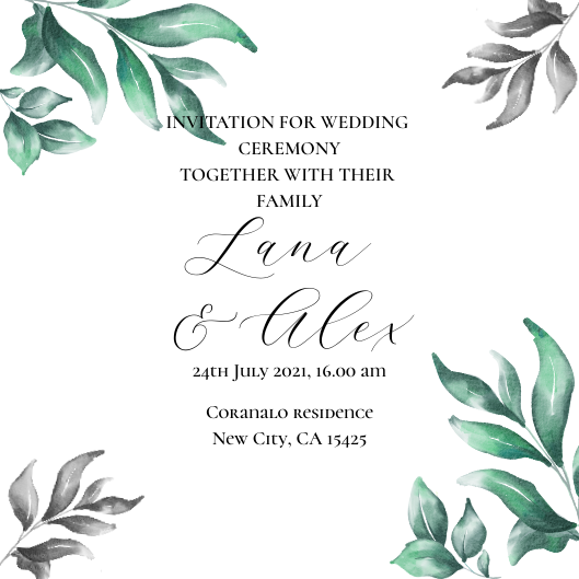 wedding invitation in Invitation Card Design Inspiration by Ljiljana Marinkovic