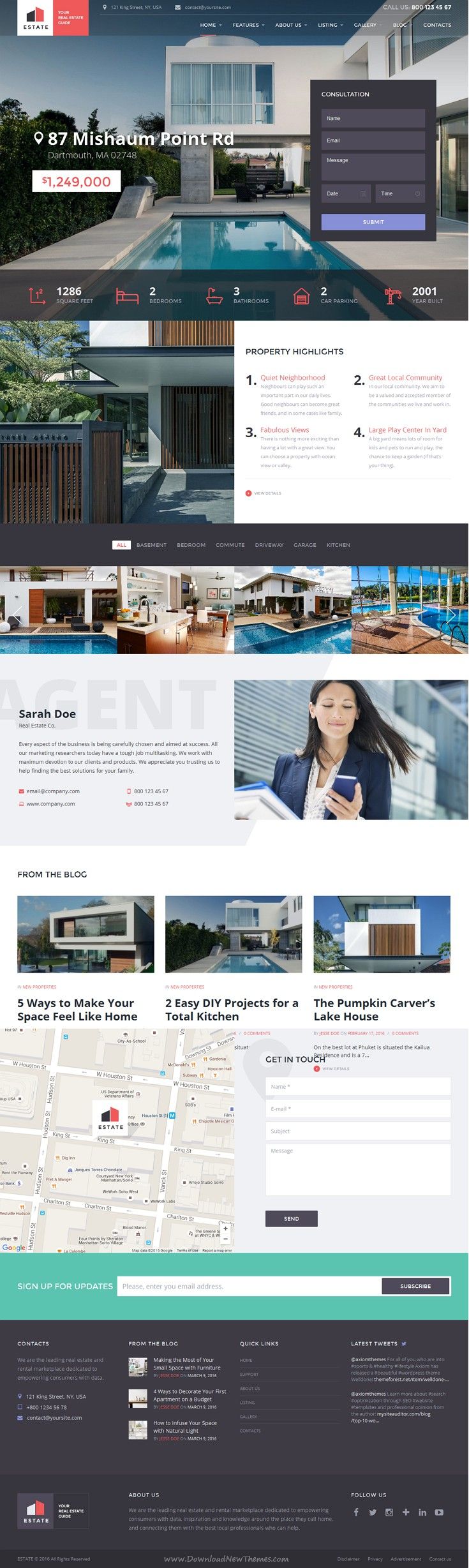 REAL ESTATE WEBSITE DESIGN #7 in Website Design Inspiration by William Designwise