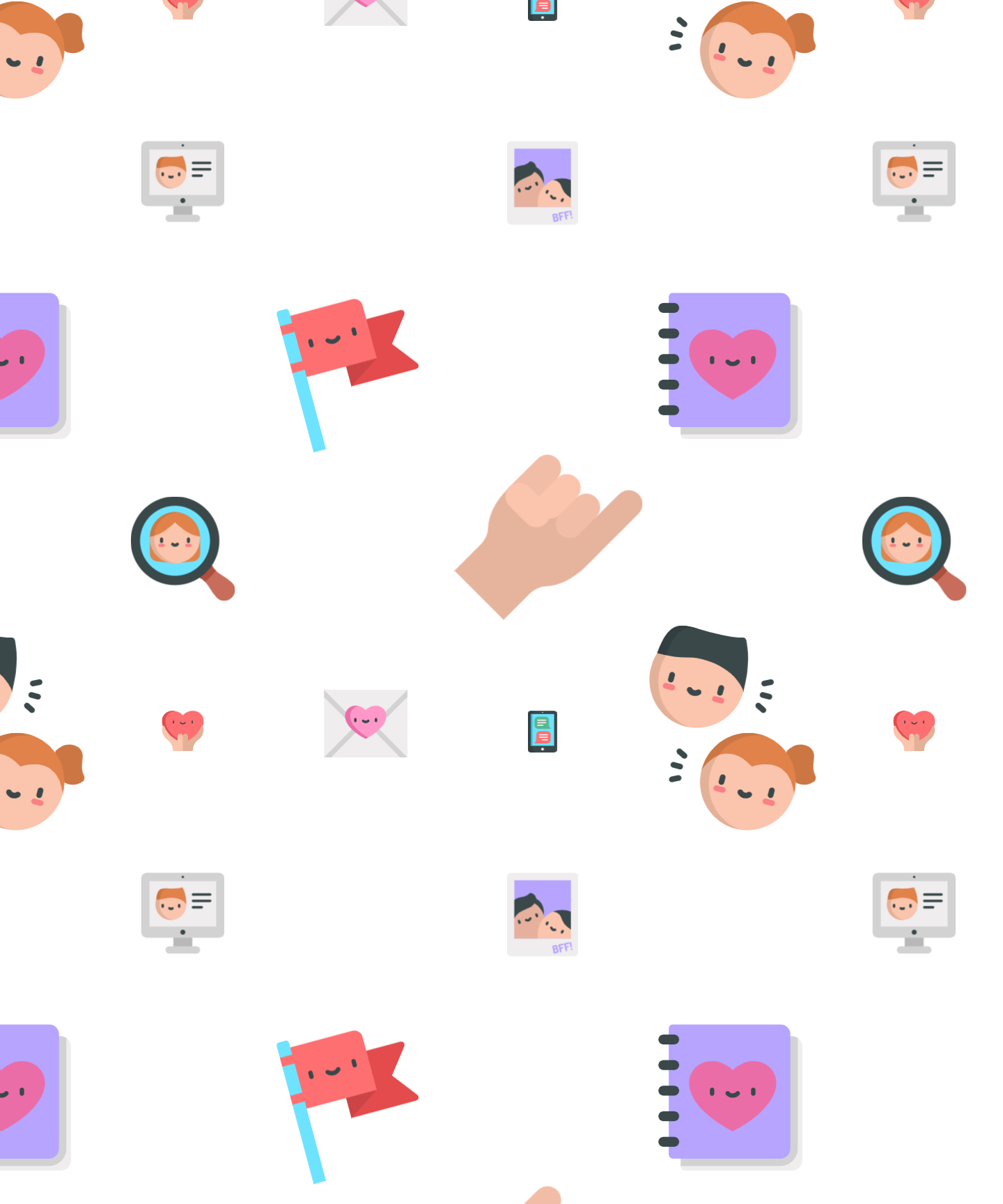 Emoji Pattern #3 in Pattern & Surface Design Inspiration by Yousuf Mneimneh