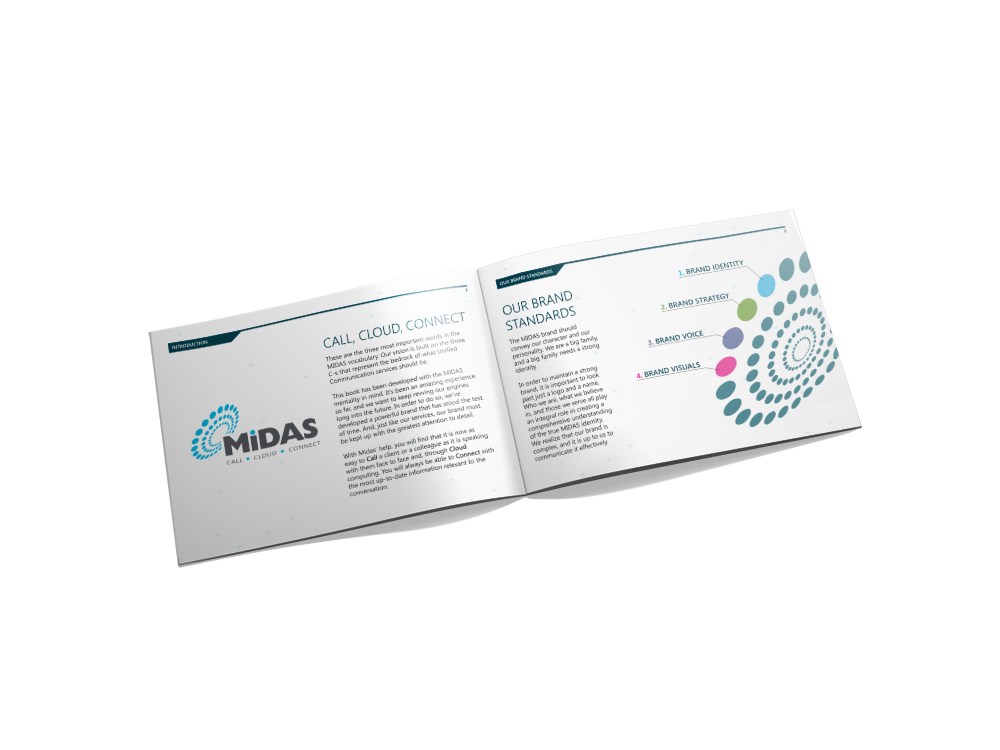 Midas Communications Brand Book in Logo & Brand Identity Inspiration by Cucoranu Bogdan