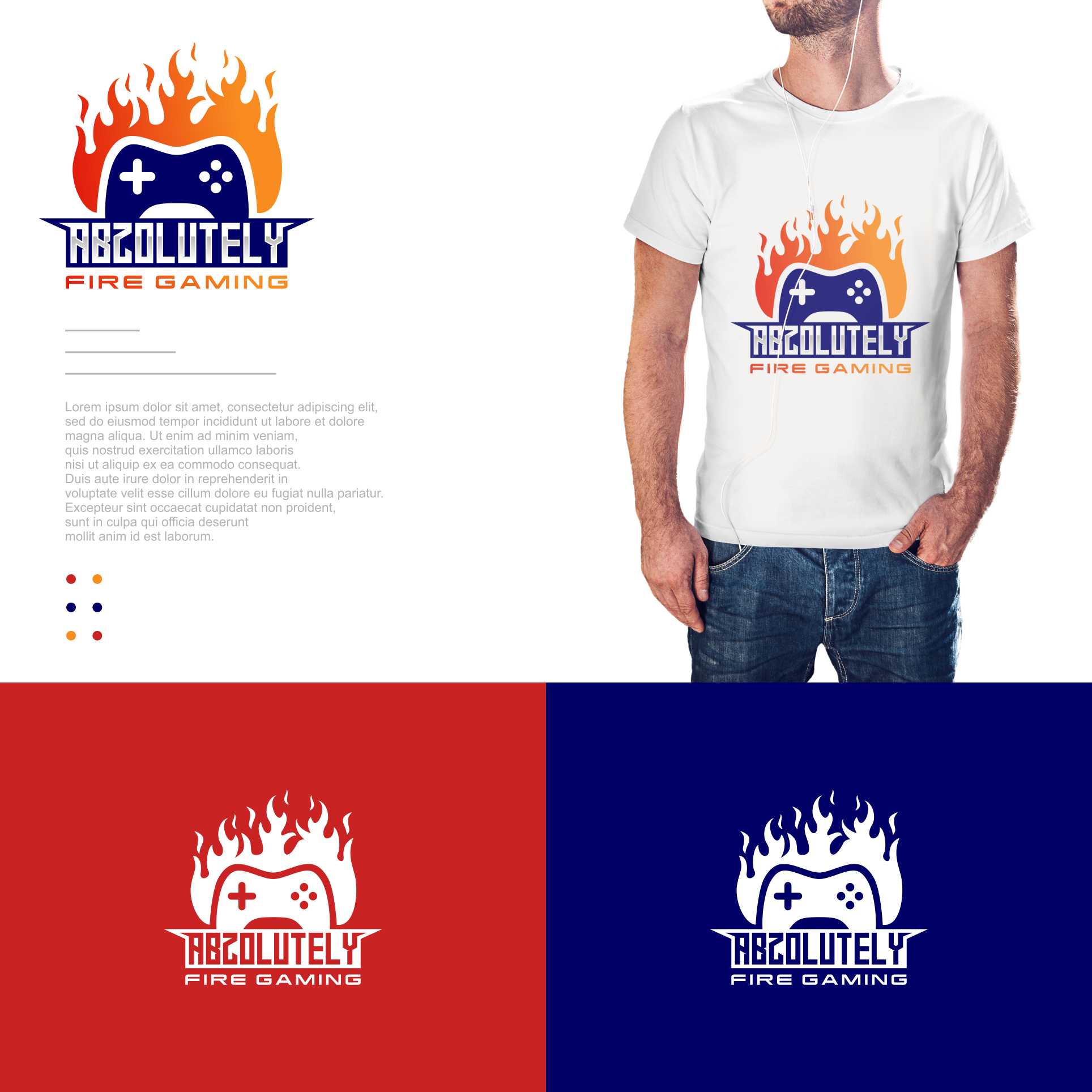 Abzolutely Fire Gaming in Logo & Brand Identity Inspiration by Wildbrain