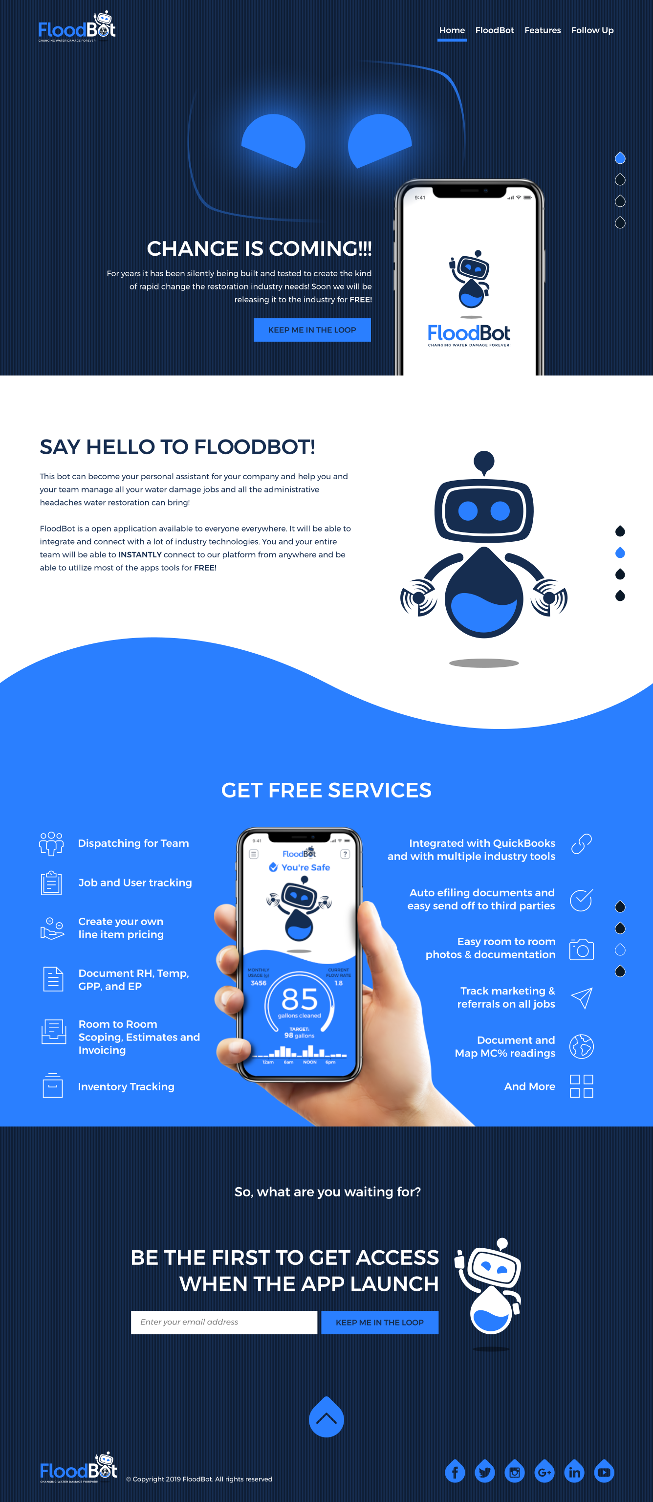 FloodBot in Website Design Inspiration by Wildbrain