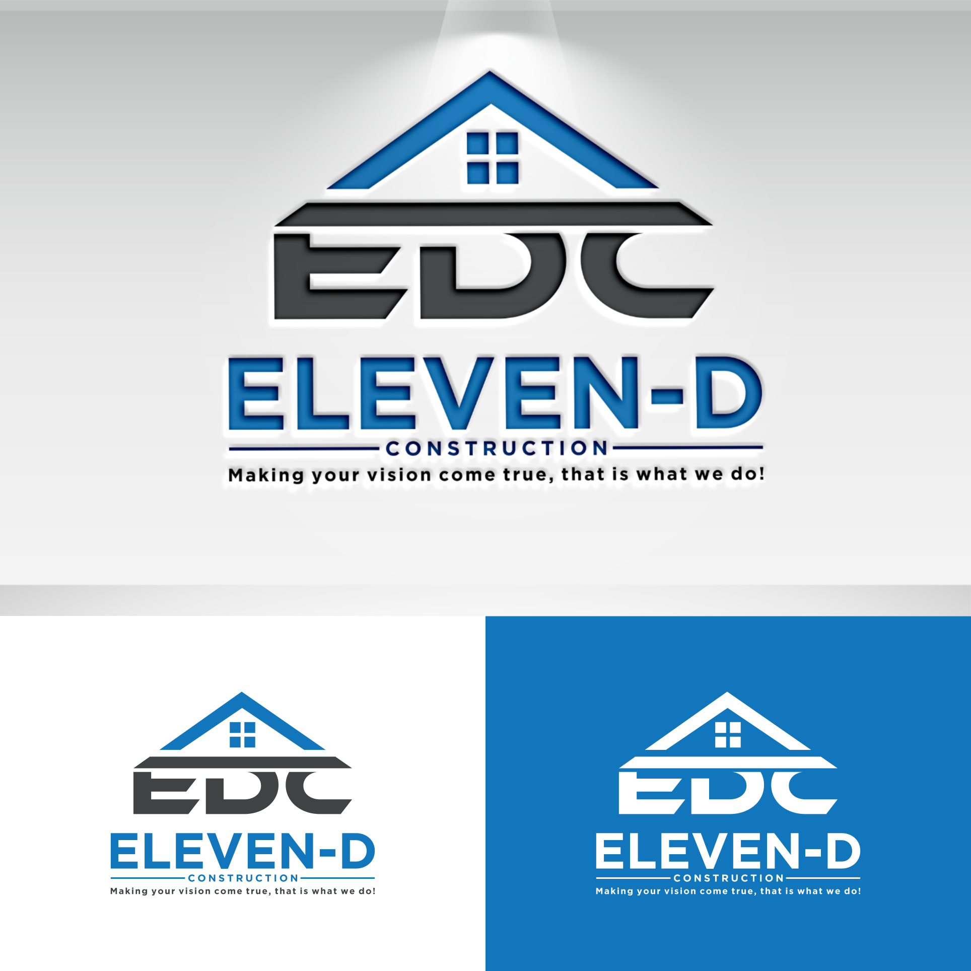 ELEVEN-D CONSTRUCTION in Logo & Social Media Pack Inspiration by Wildbrain