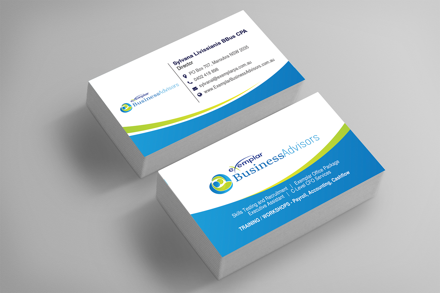Business Card for Australian Company- Exemplar in Business Card Design Inspiration by Desiznstudio