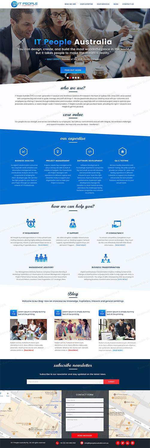 Website Design- IT Company -Australia by Desiznstudio Website Design- IT Company -Australia in Website Design Inspiration by Desiznstudio